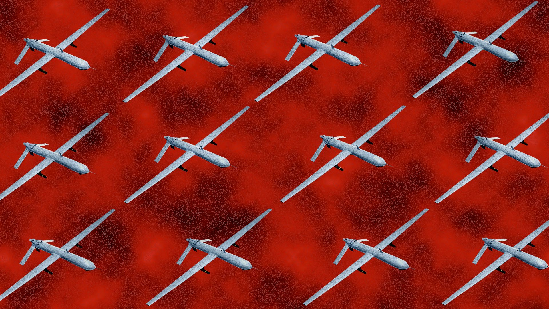 Illustration of a pattern of military drones.