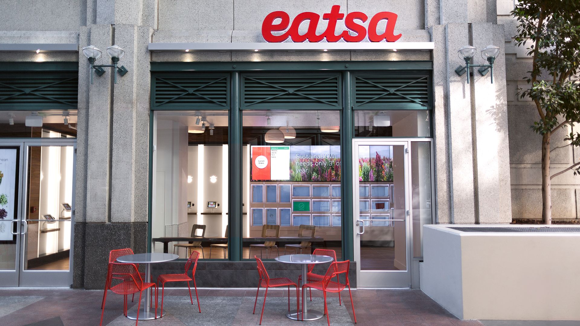 The exterior of an Eatsa restaurant
