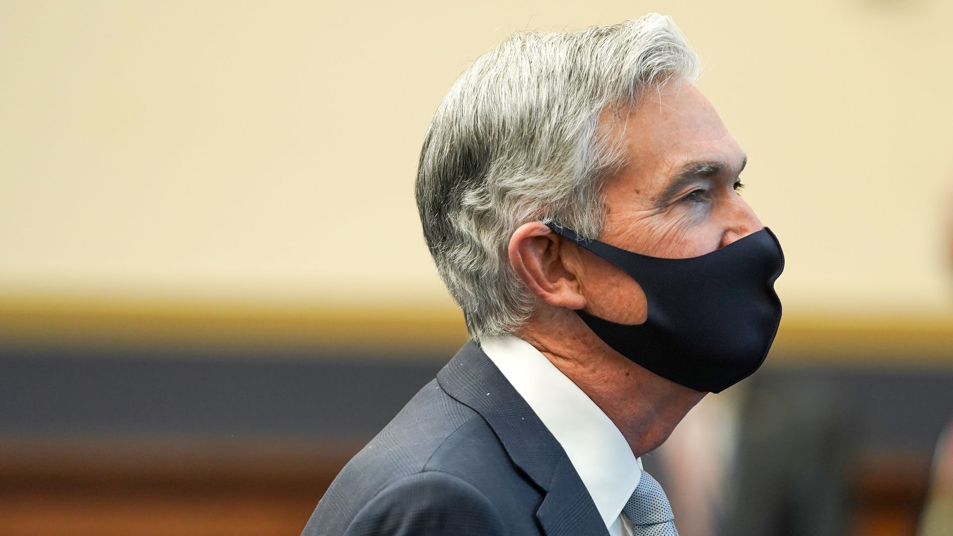 Federal Reserve chairman Jerome Powell before a congressional hearing in December