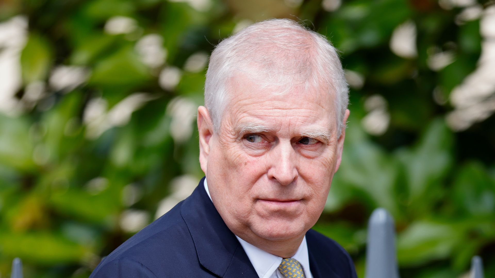Prince Andrew photographed outdoors