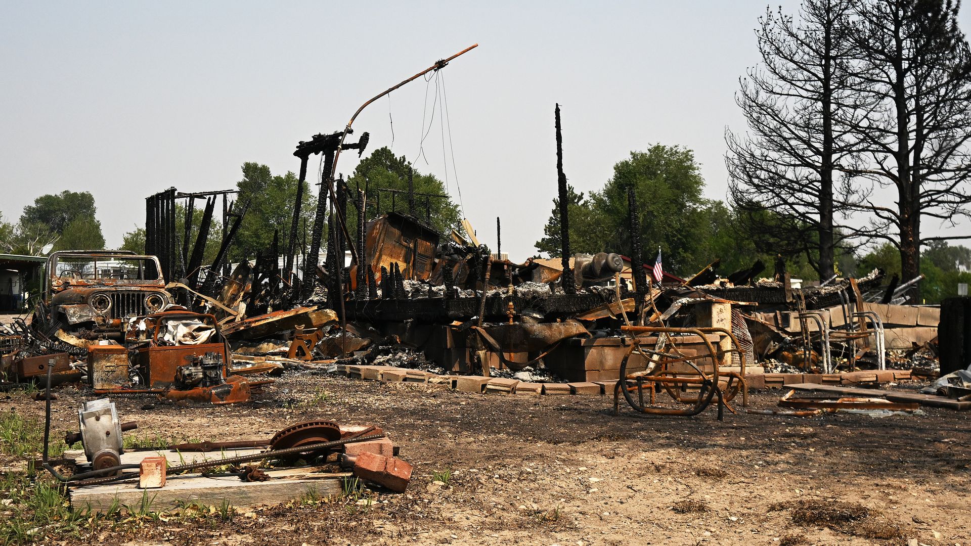 Homes and property torched in the Aspen Acres Fire in Colorado City. Photo: RJ Sangosti/Denver Post via Getty Images