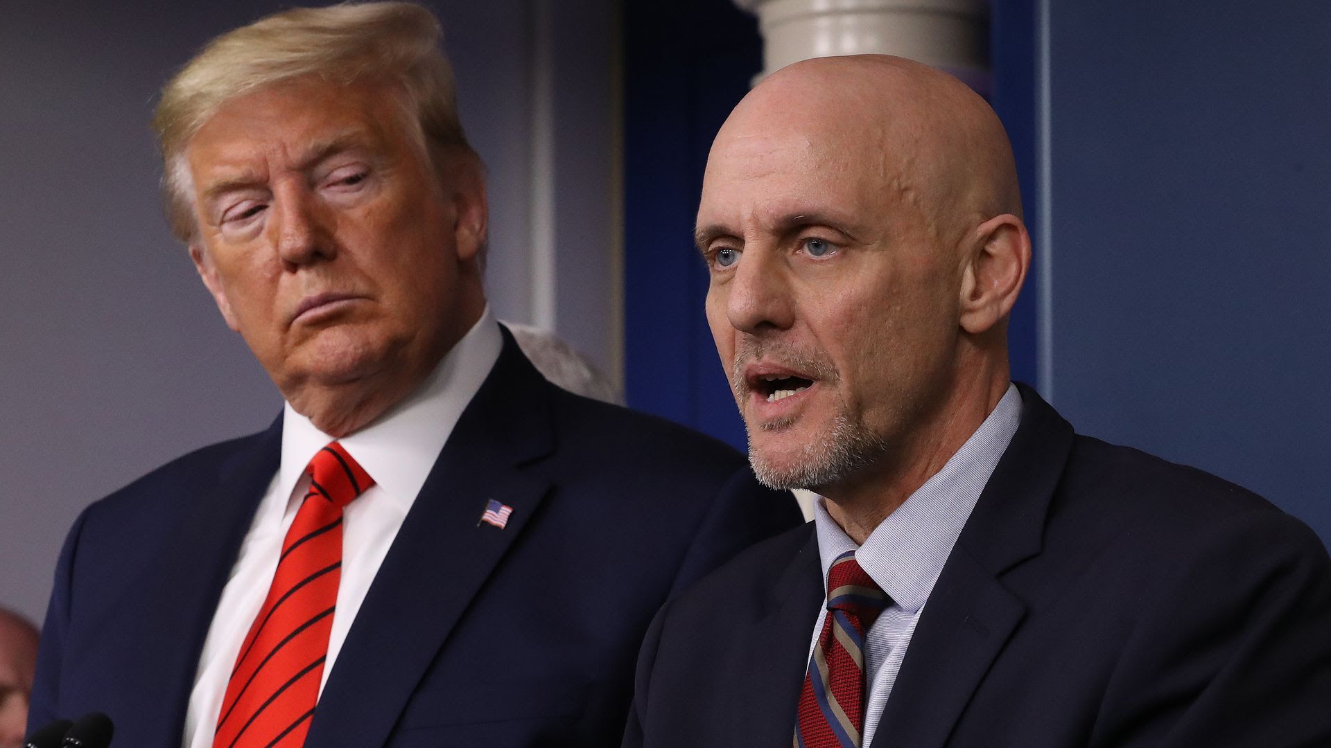 FDA commissioner Stephen Hahn and President Trump. Photo: Chip Somodevilla/Getty Images
