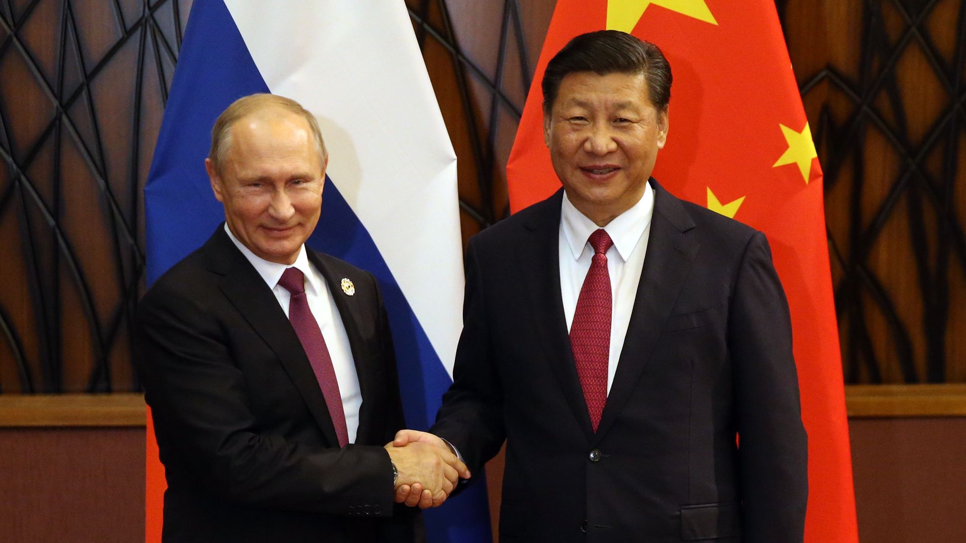 Vladimir Putin and Xi Jinping.