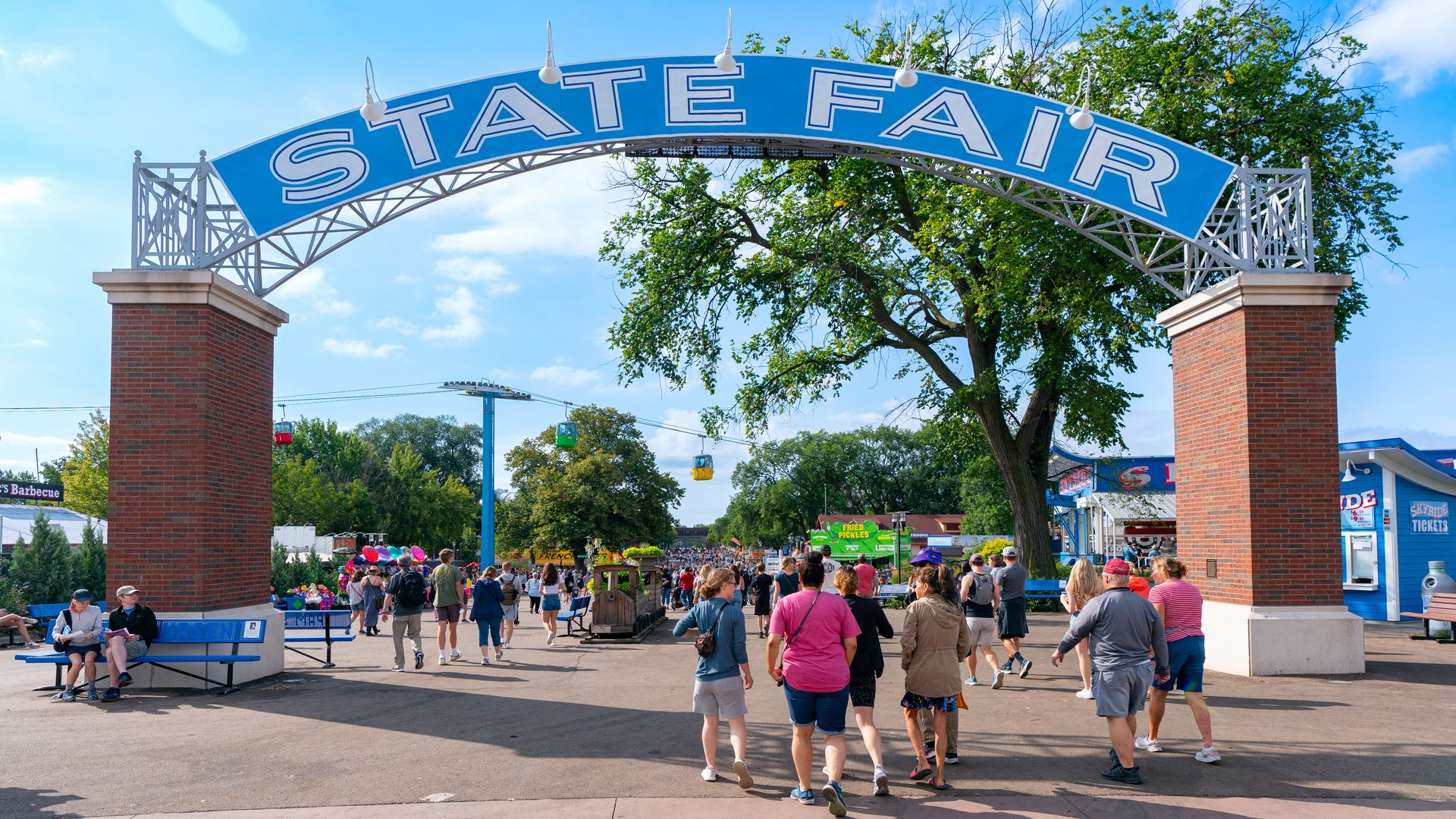 The entrance of the state fair 