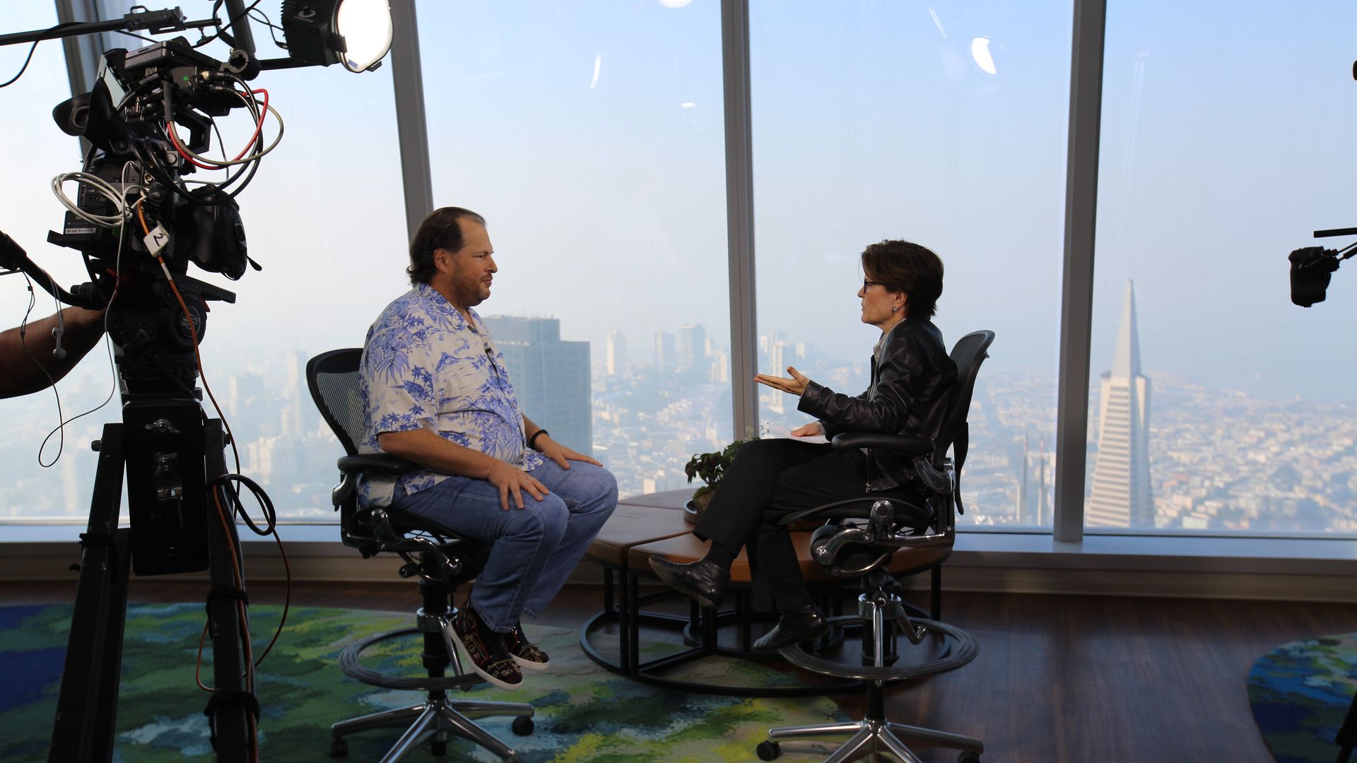 Salesforce CEO Marc Benioff sits down with Recode co-founder Kara Swisher