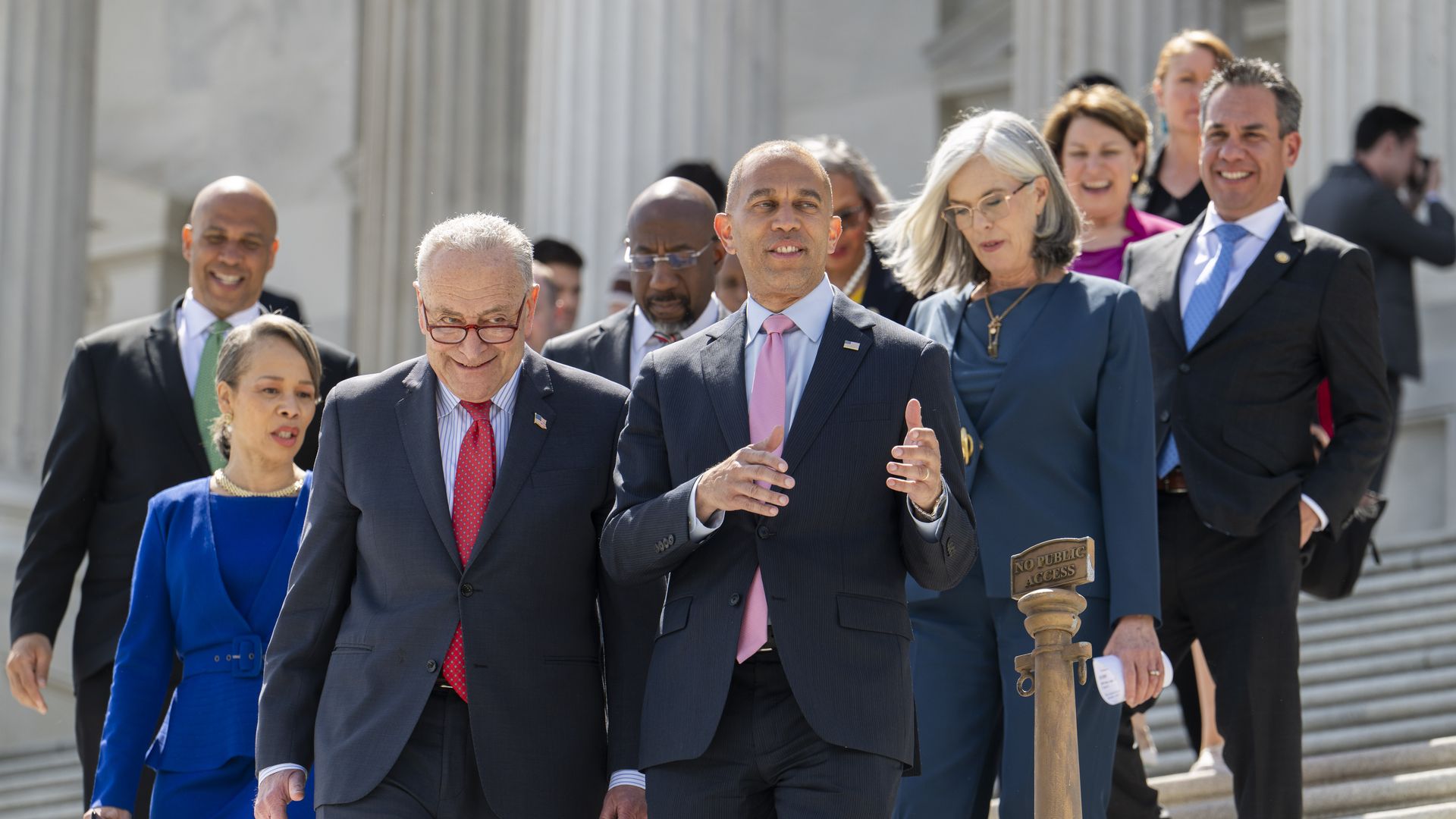 This is Hakeem Jeffries and Chuck Schumer