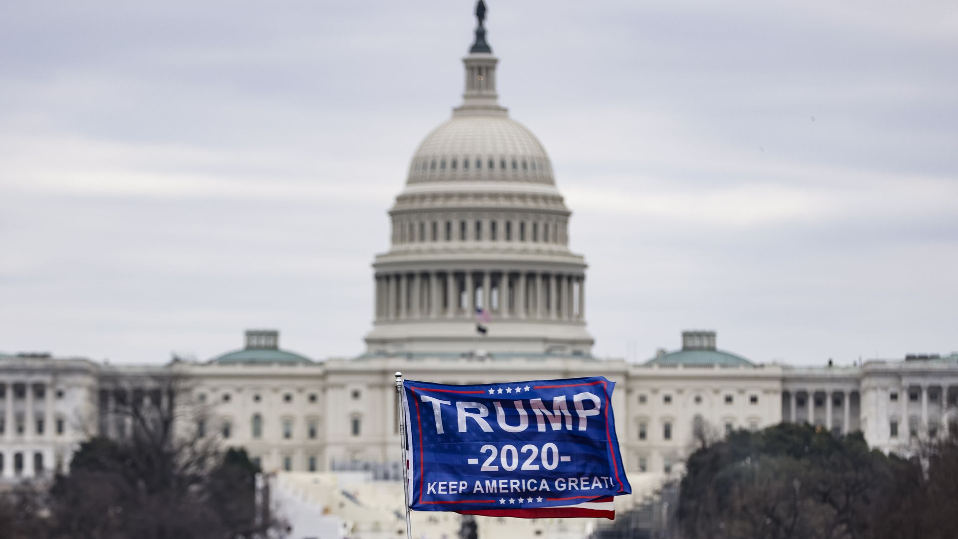 Pro-Trump supporters storm the U.S. Capitol following a rally with President Donald Trump on January 6