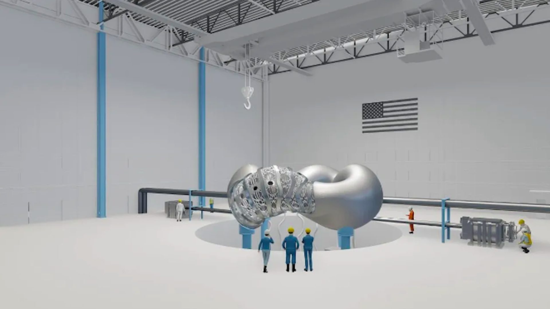 Artist's rendering of a fusion energy project