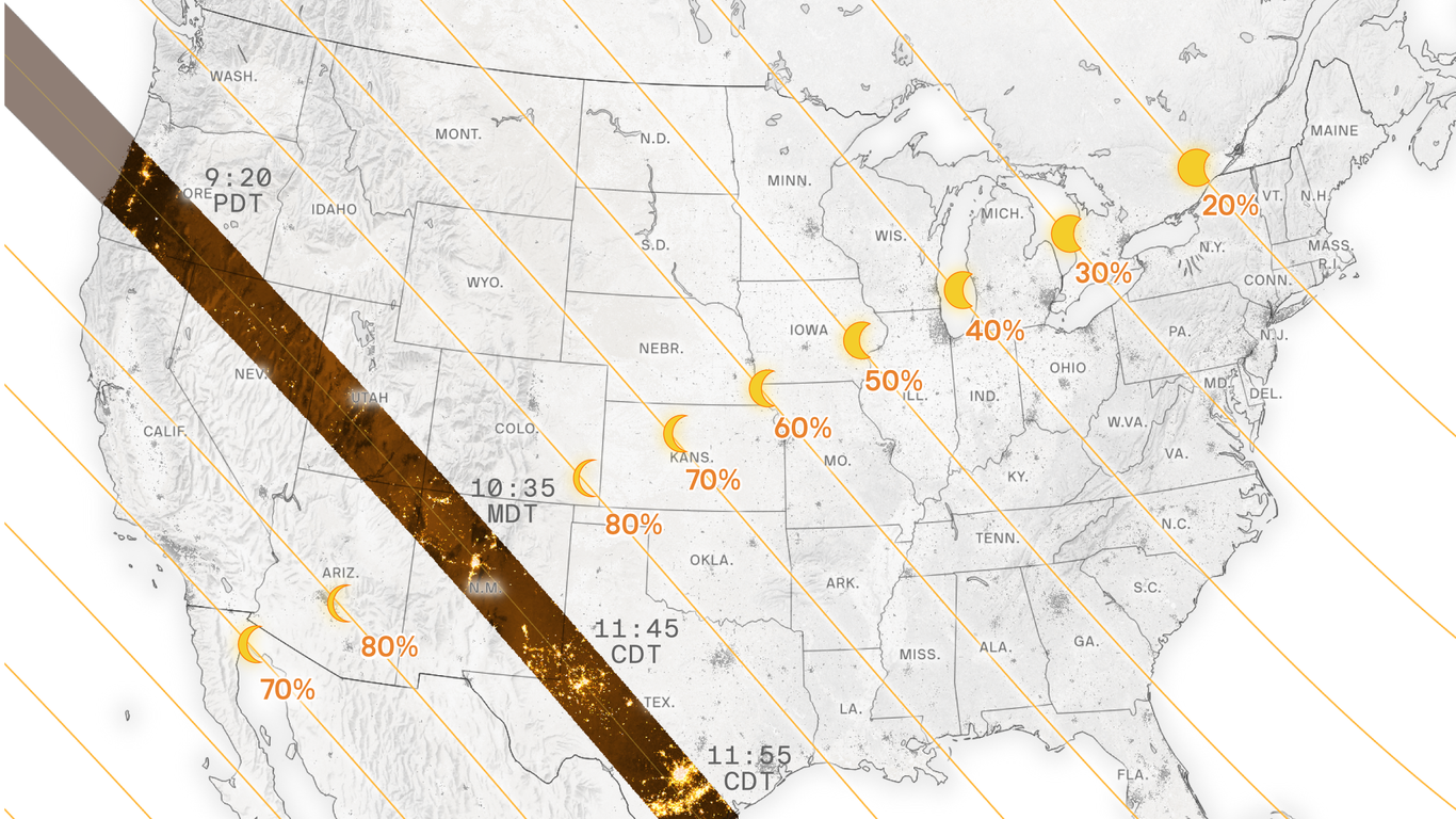 Eclipse time Saturday: When to see 