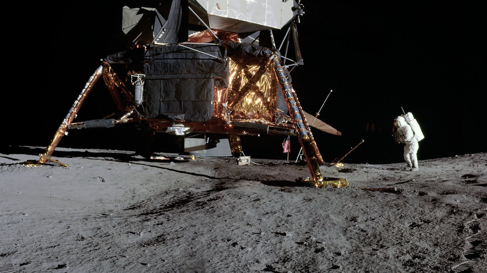 A cropper panorama of the Moon during Apollo 12.