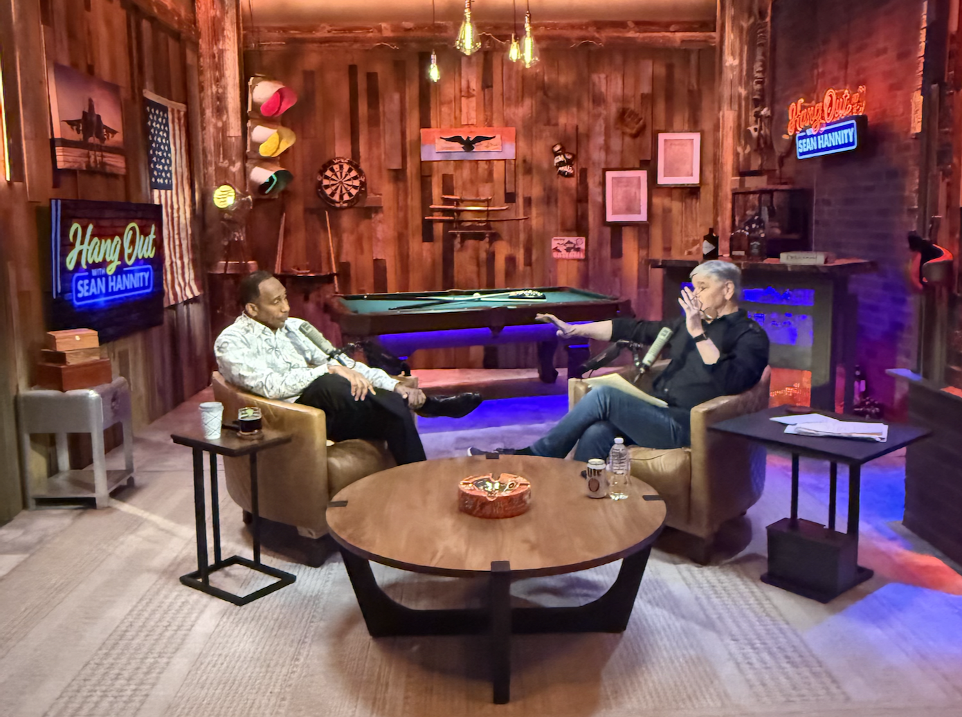Sean Hannity interviews Stephen A. Smith.