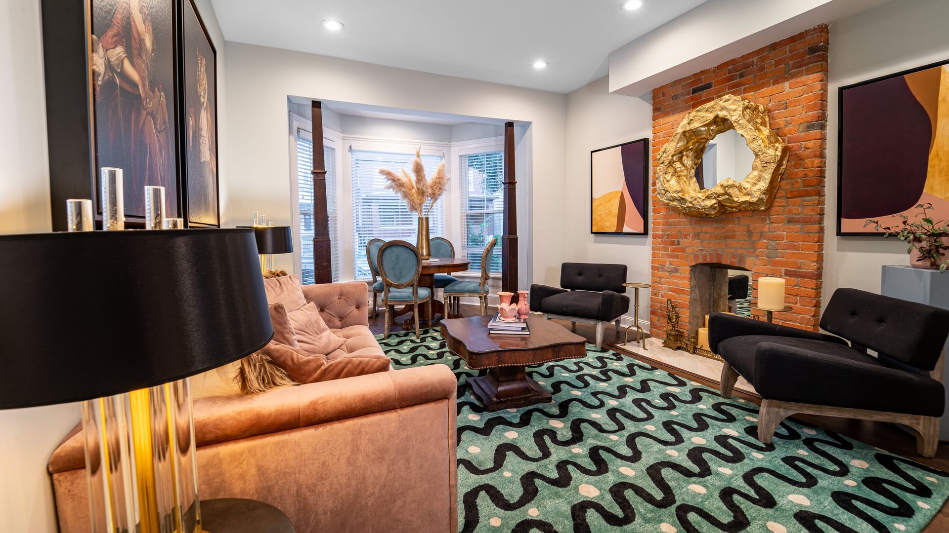 living room columbus home tour