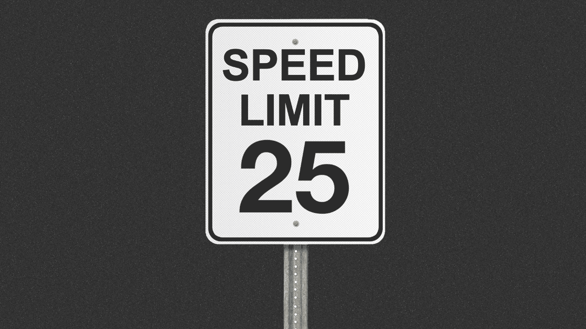 This GIF shows a speed limit sign slowly ticking up until a skull and crossbones appear