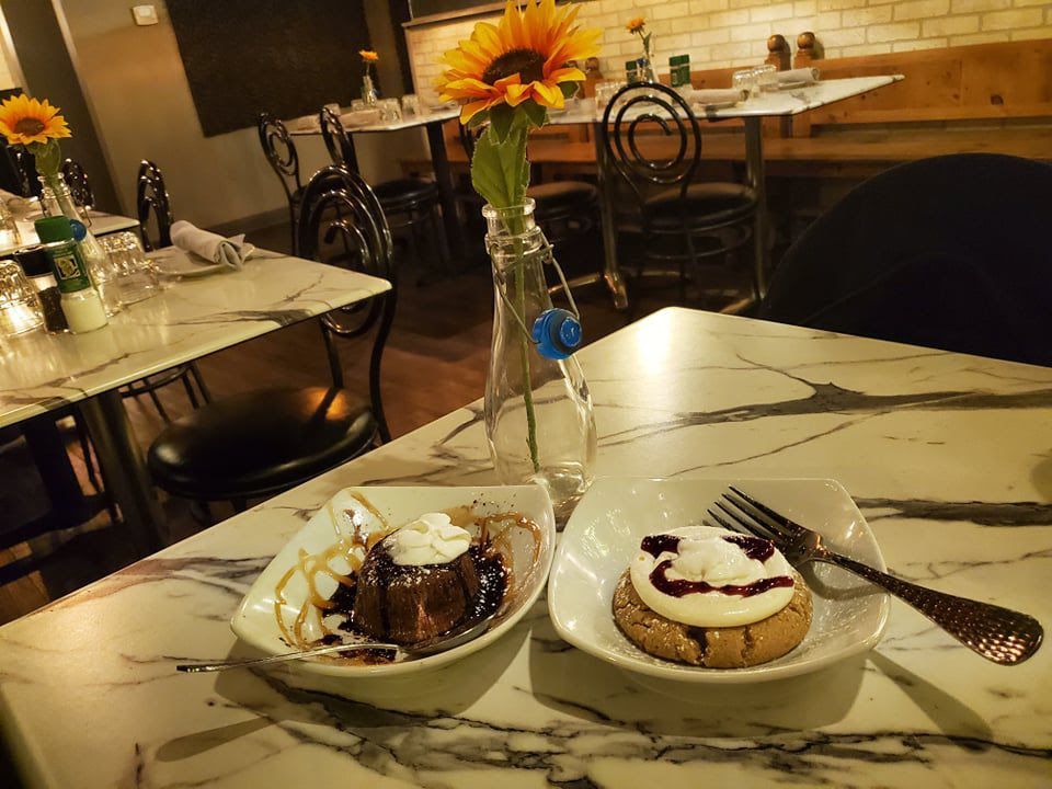 Two dessert options on the Moretti's Restaurant Week special menu.