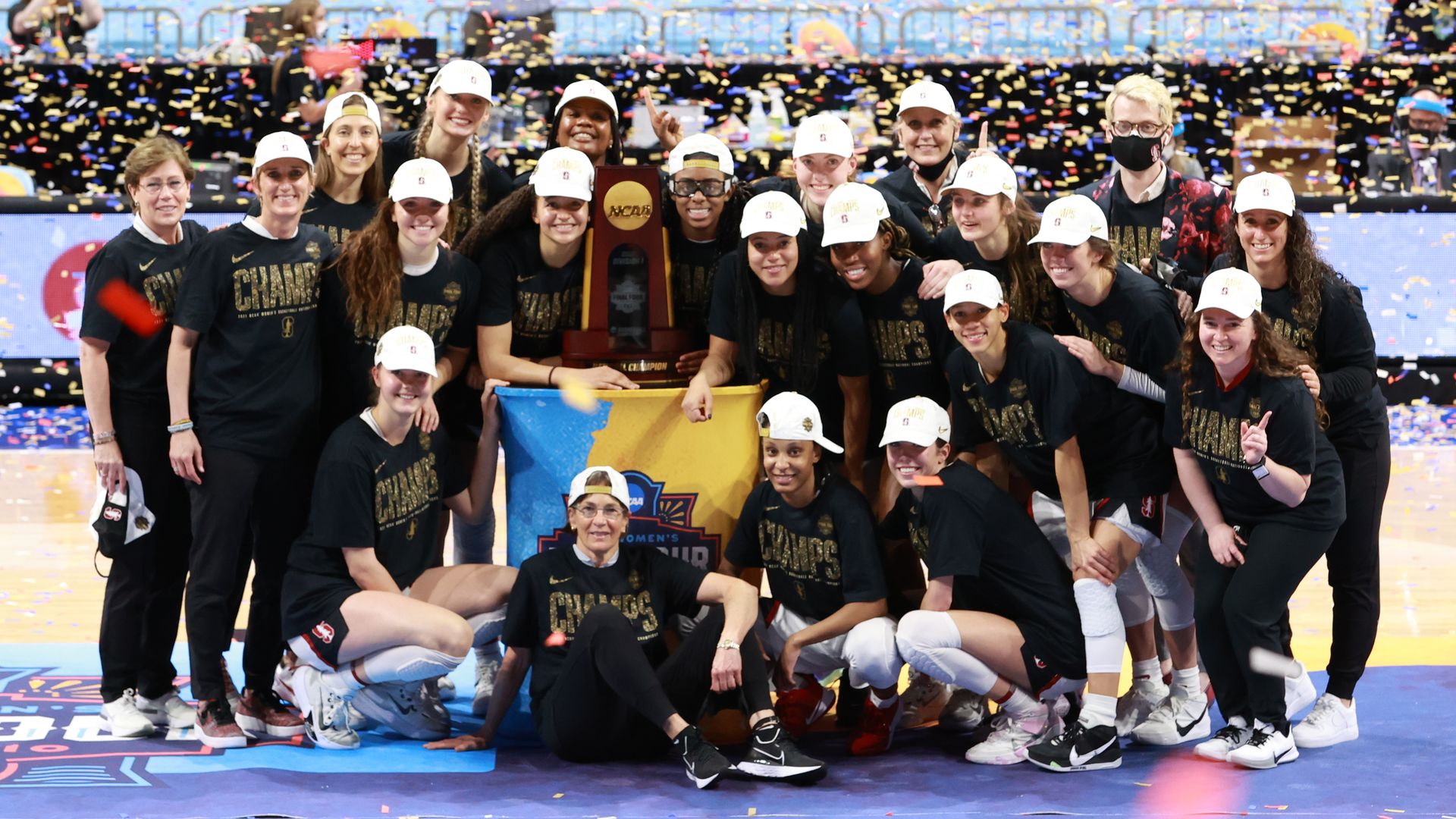 Stanford celebrating