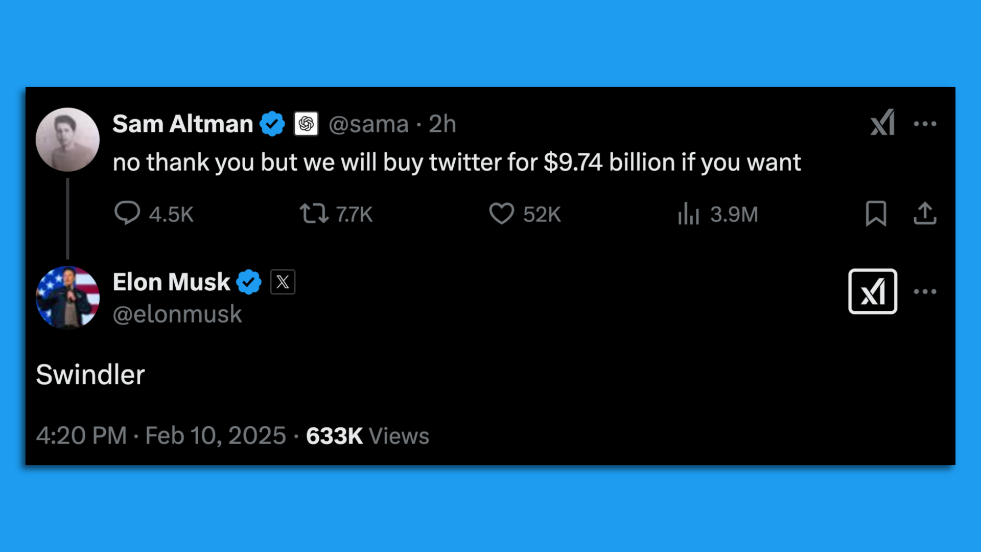 Elon Musk escalates Sam Altman feud in battle for AI's future