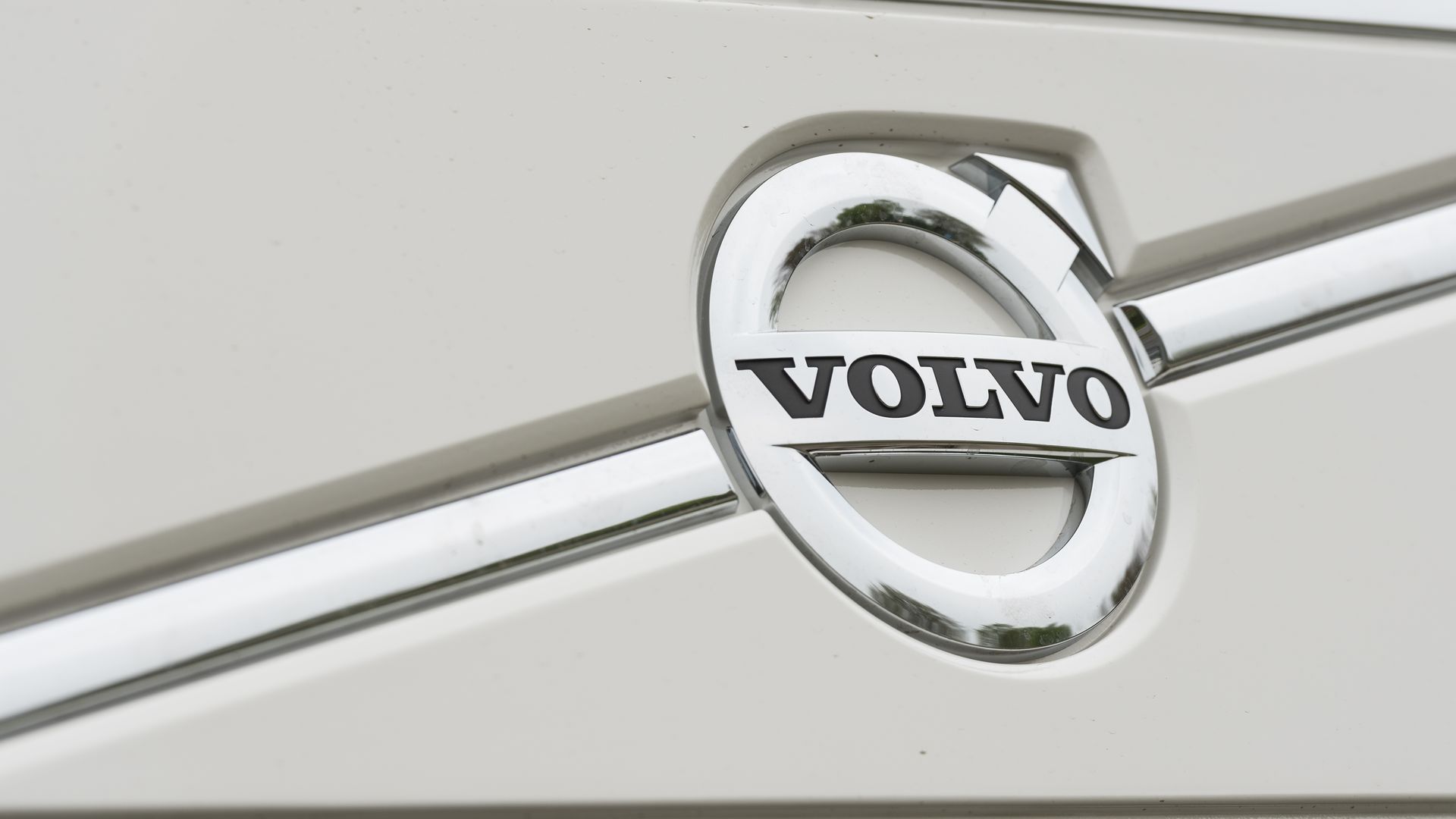 Volvo logo on a car