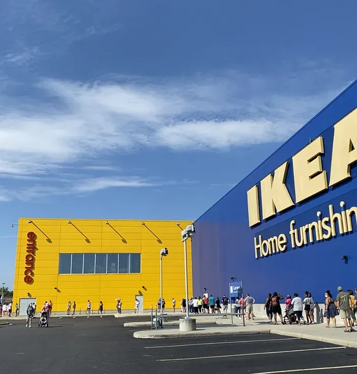 ikea long line covid