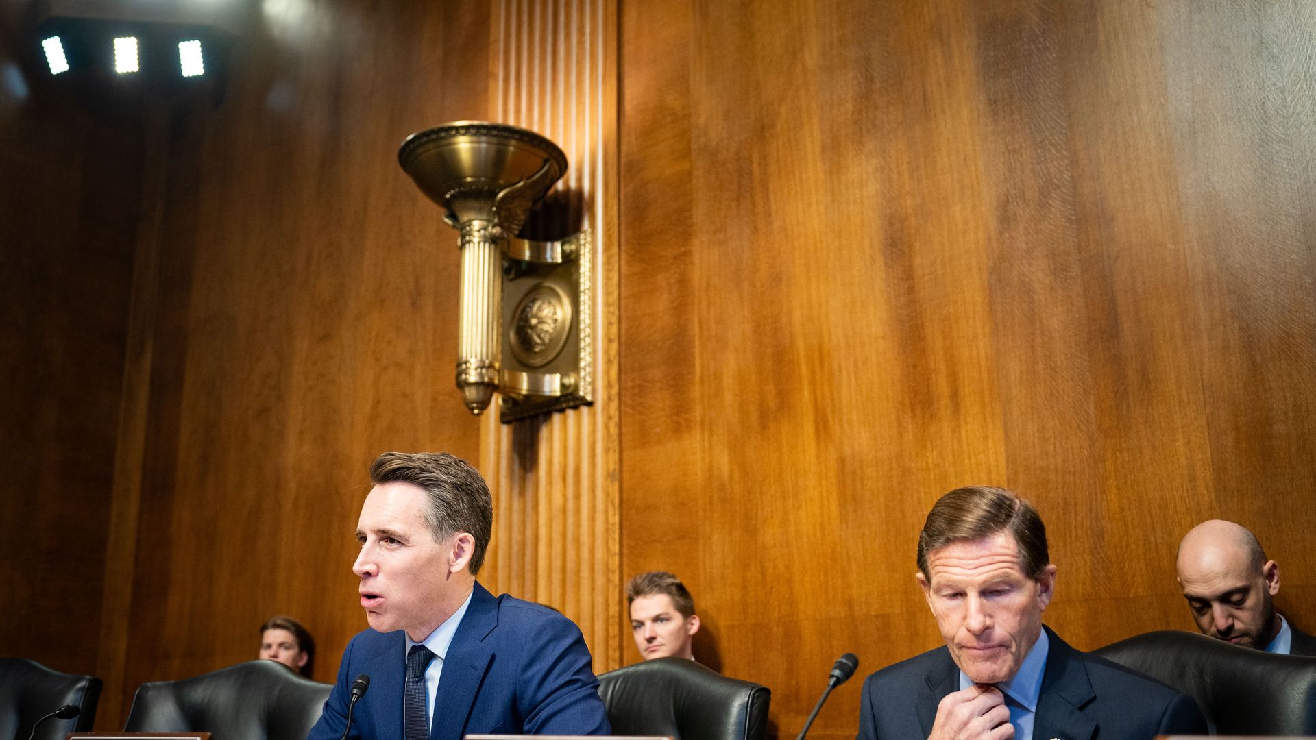 Sens. Josh Hawley and Richard Blumenthal
