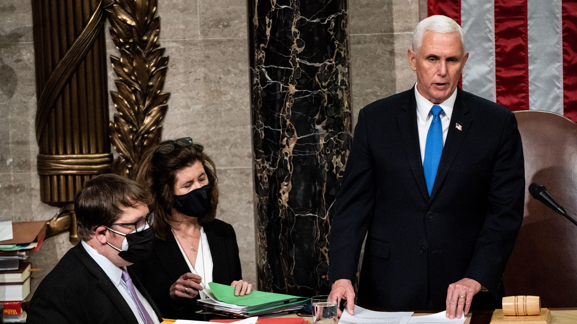 Pence presiding over joint session of Congress