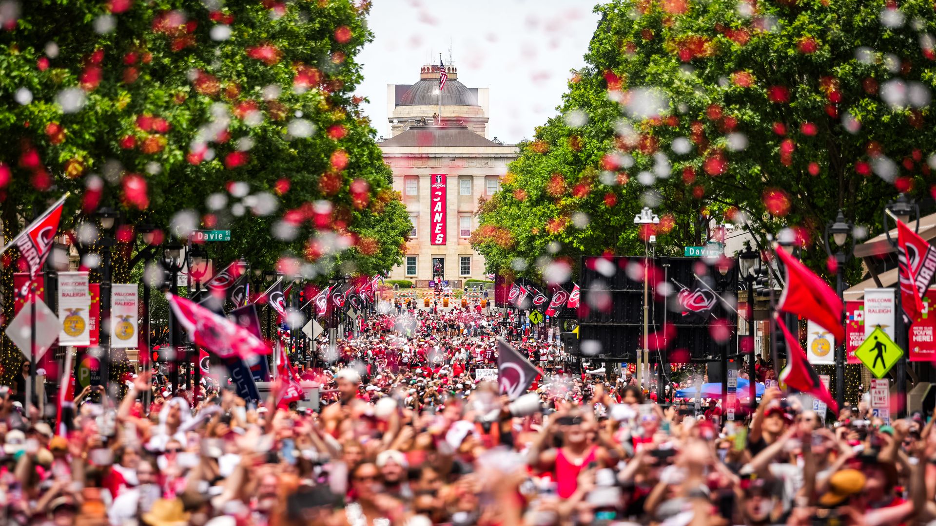 A general view during the Carolina Hurricanes Stanley Cup Final Victory Parade.