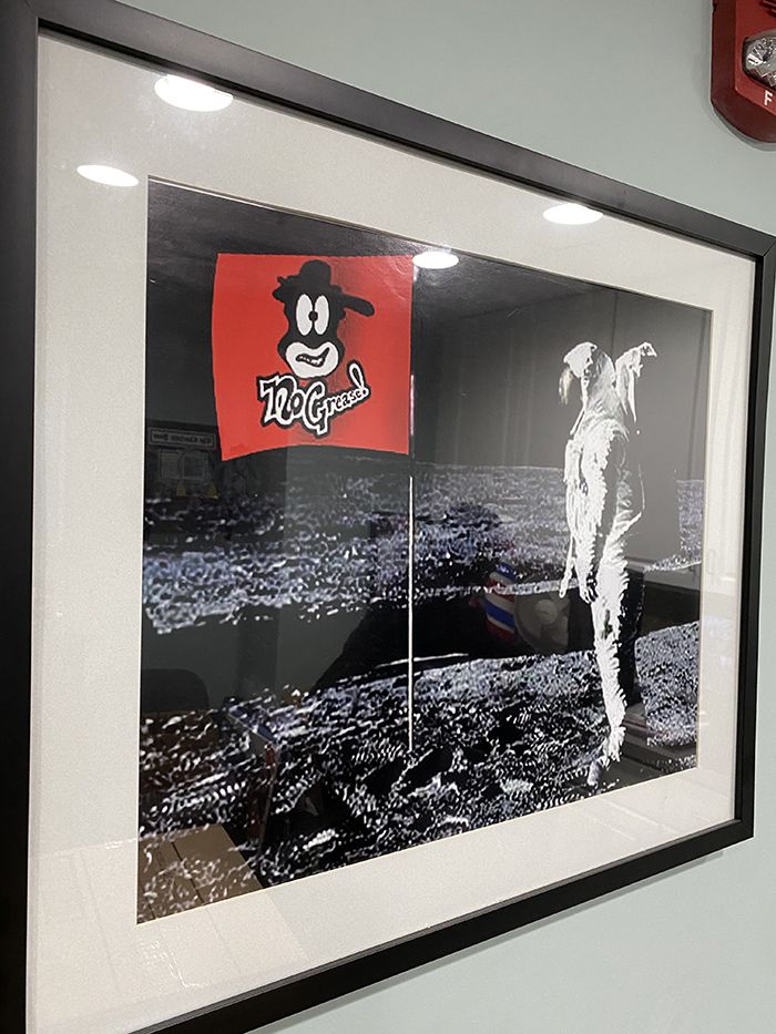 No Grease flag on moon