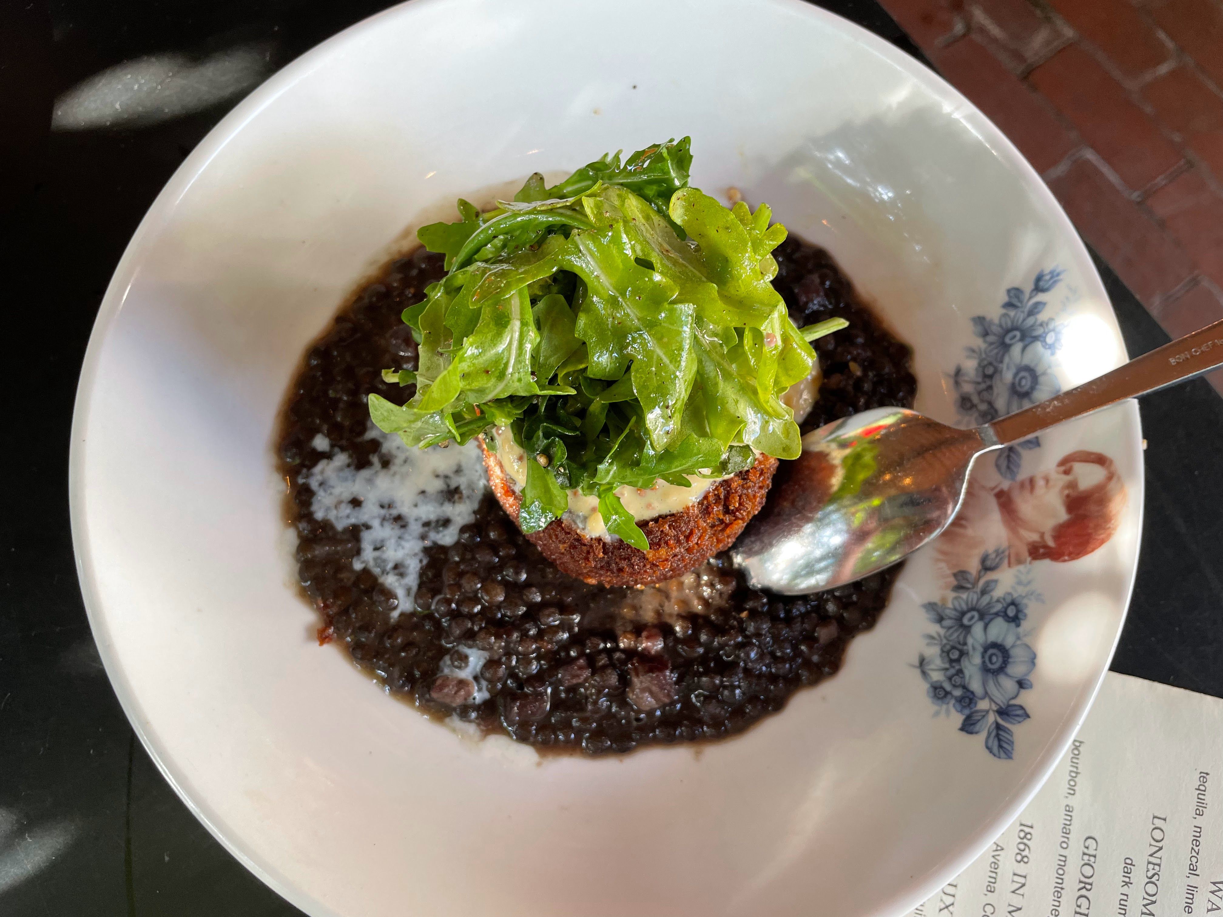 The Crispy Pig Head dish at Stanbury