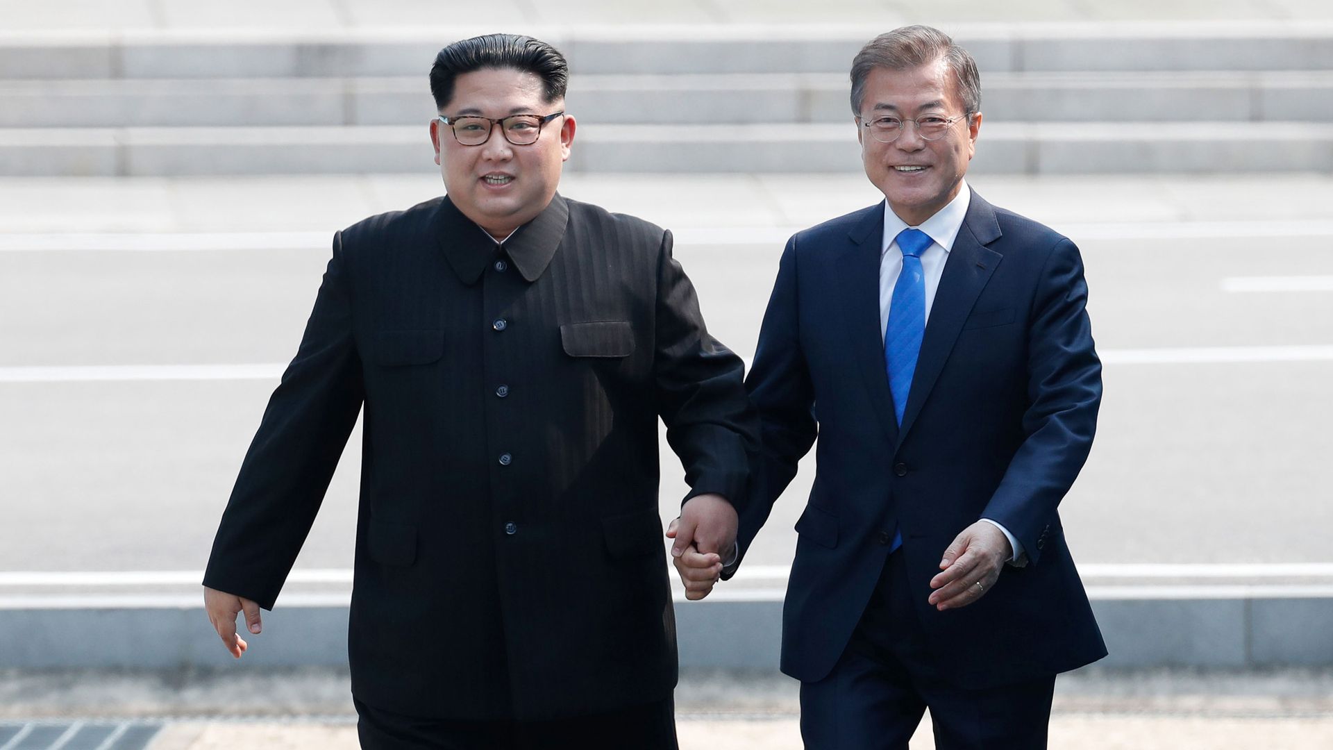 Kim Jong-un and Moon Jae-in