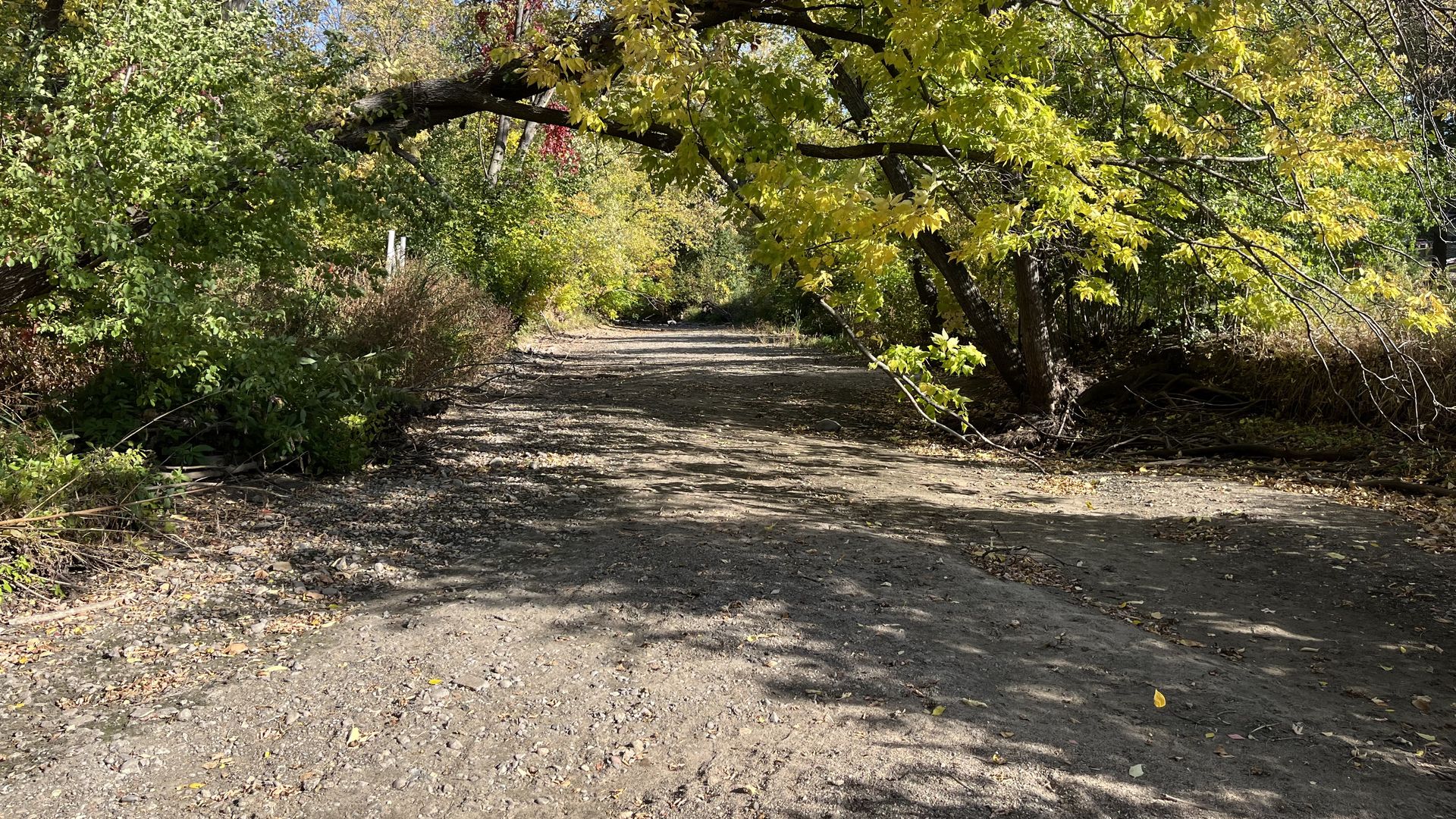 Minnehaha Creek with no water
