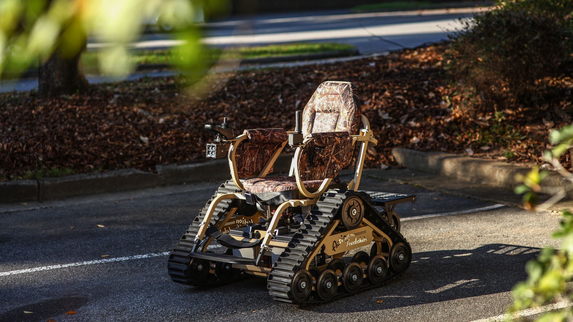 An "all terrain chair" a new vehicle that will help people with disabilities take strolls in state parks.