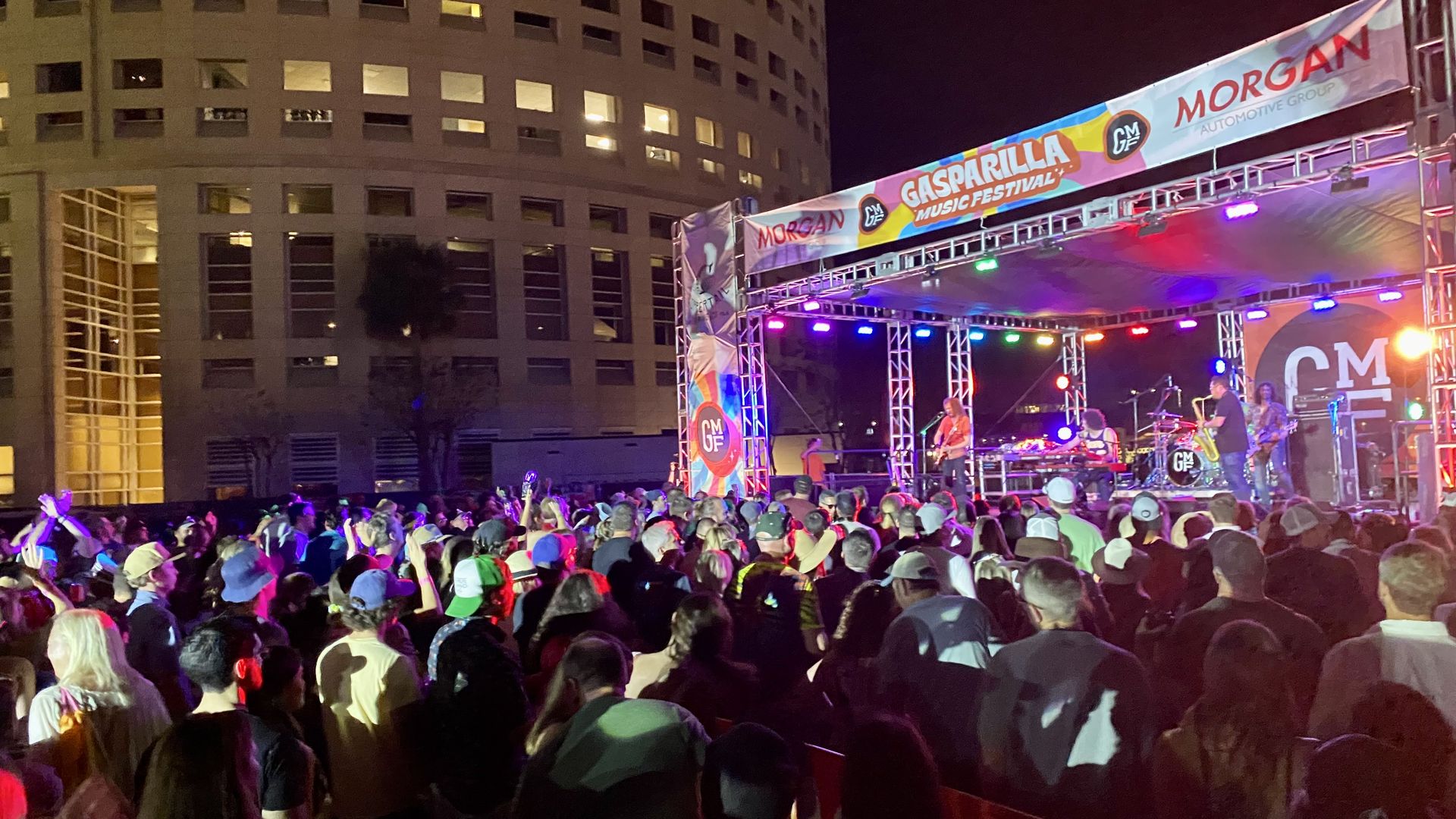 a band plays gasparilla music festival