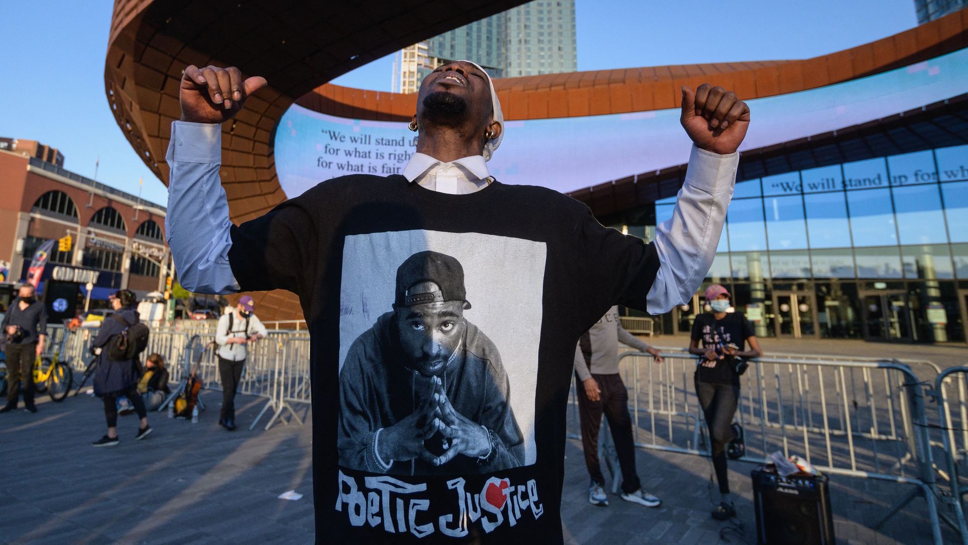 man reacts to chauvin verdict