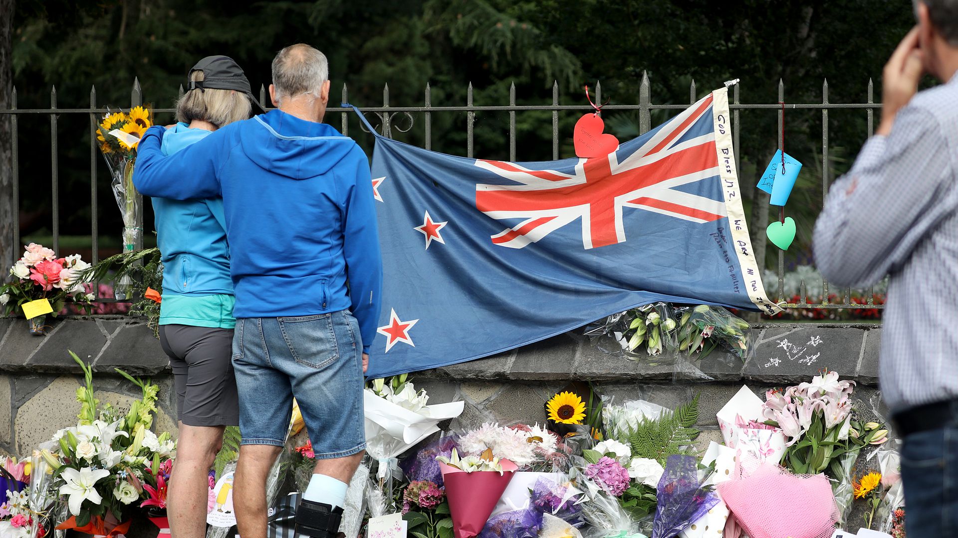 Memorial for NEw zealand mass shooting