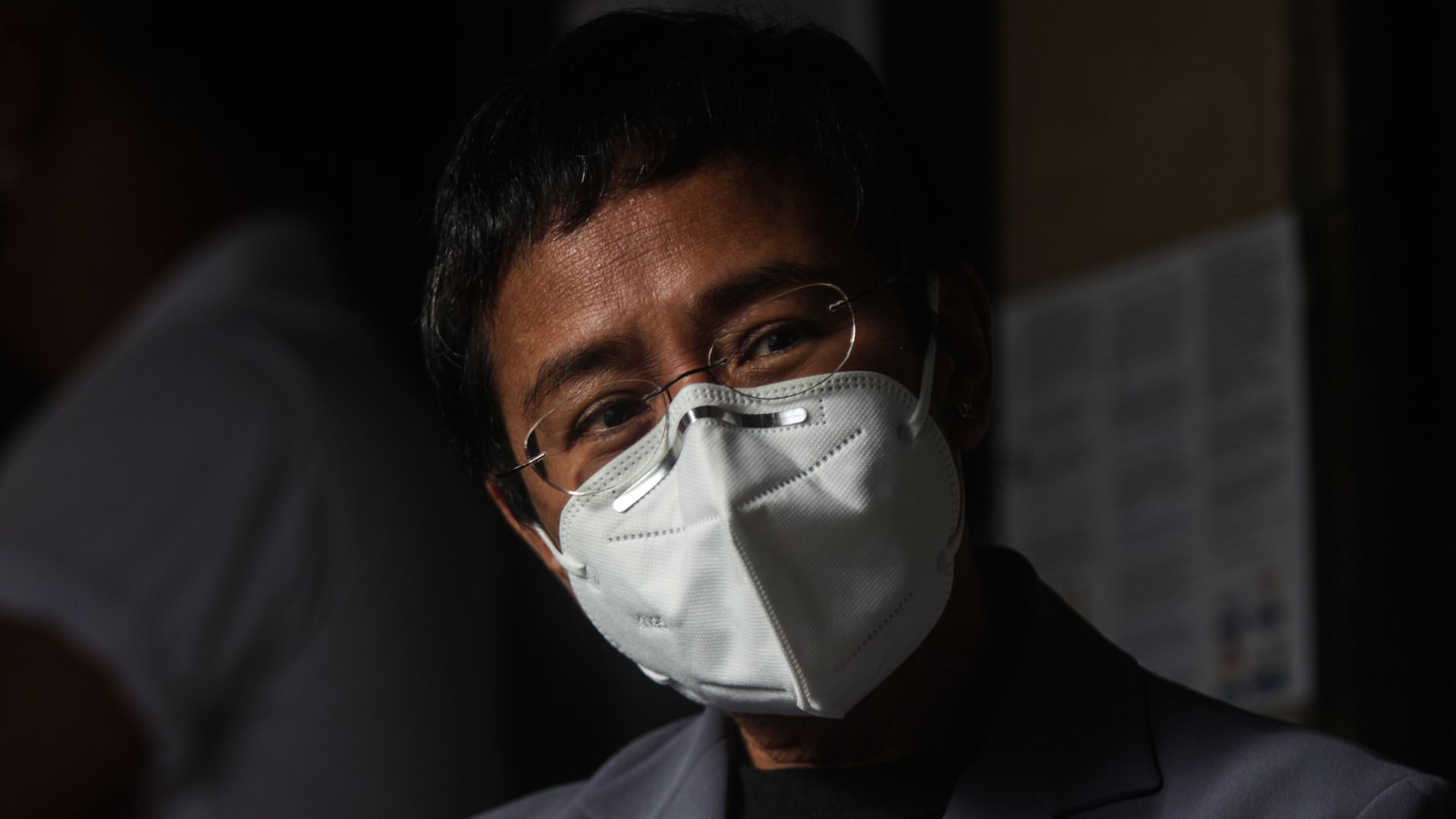 Maria Ressa at a Manila trial court to attend her promulgation on June 15.
