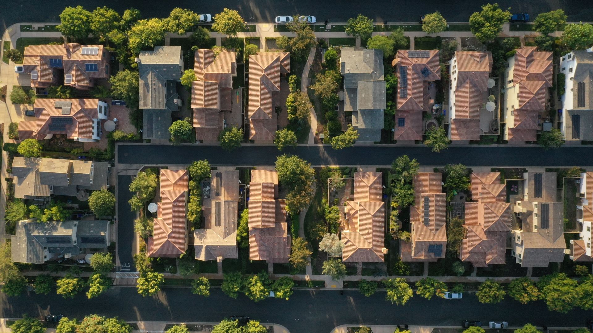 Overhead shot of a Lennar Development project in San Diego