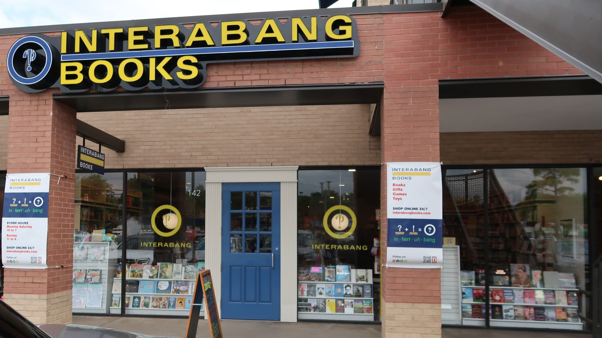 The front of a bookstore