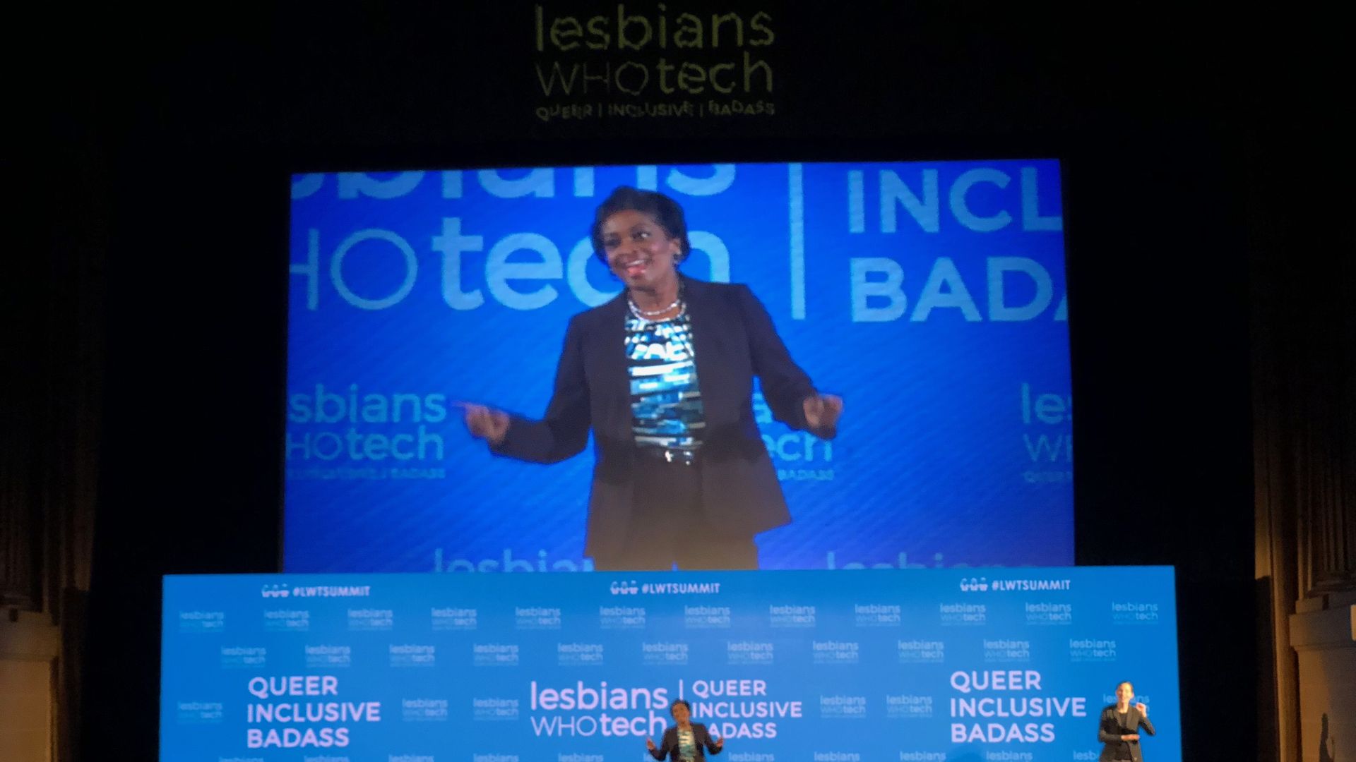 Mignon Clyburn speaks on stage