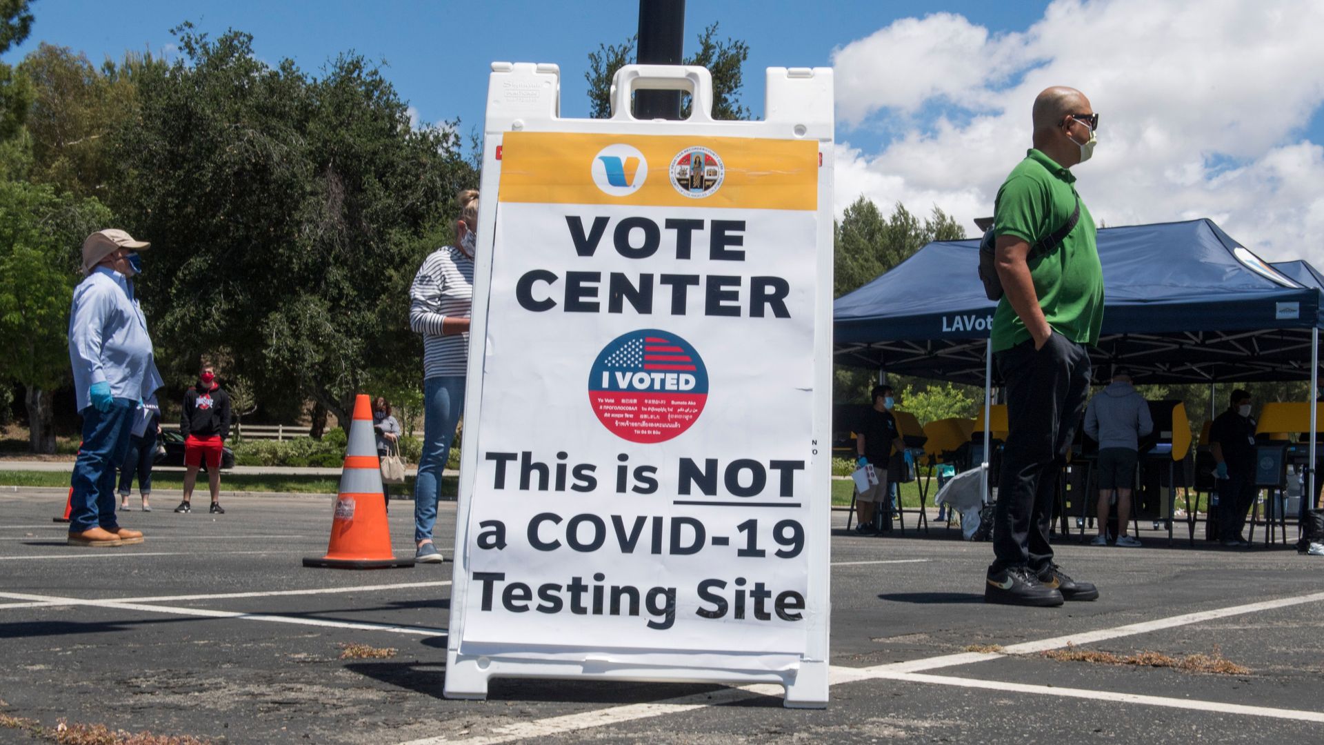 Voters casting their ballots