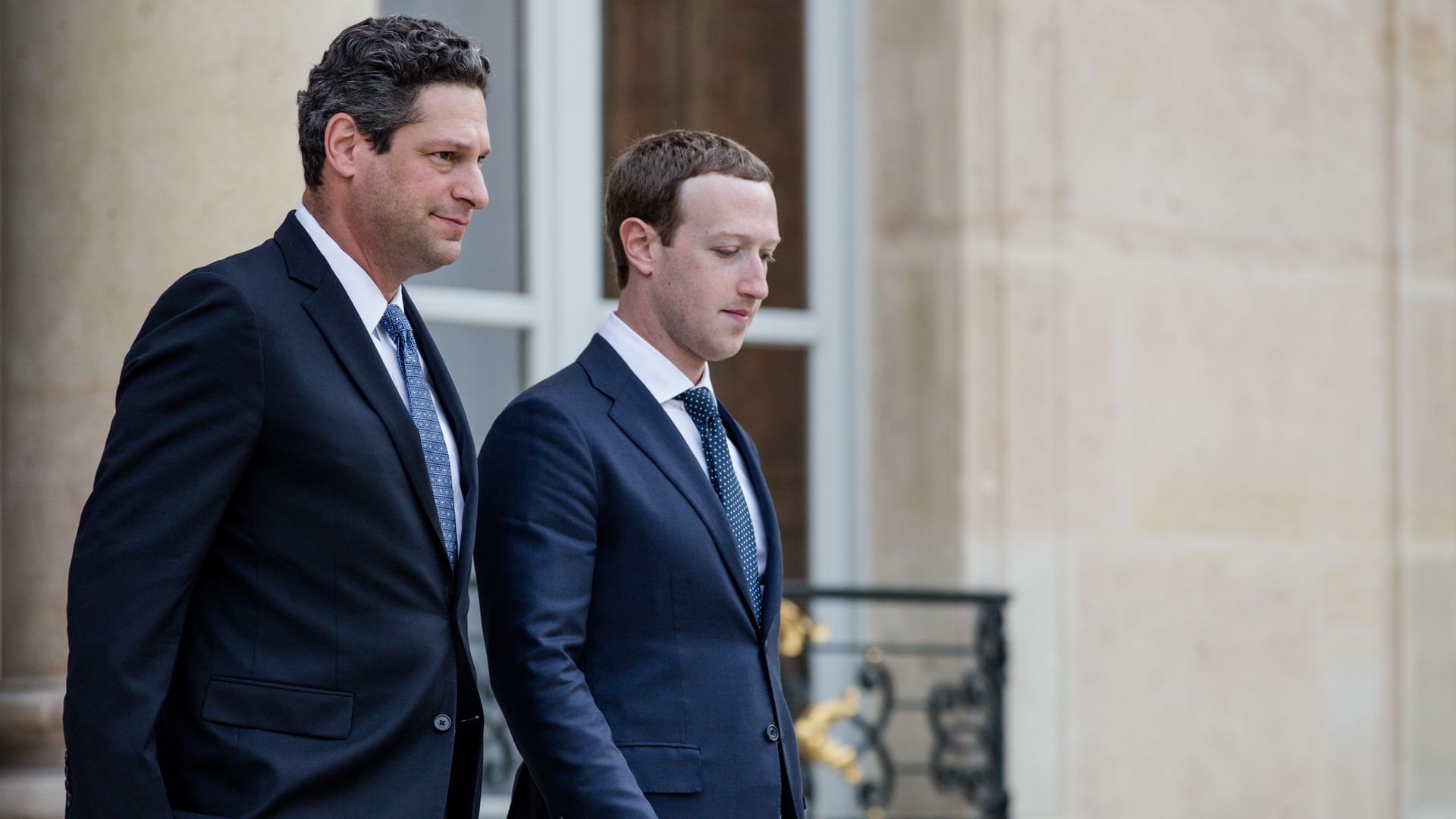 Joel Kaplan and Mark Zuckerberg walking