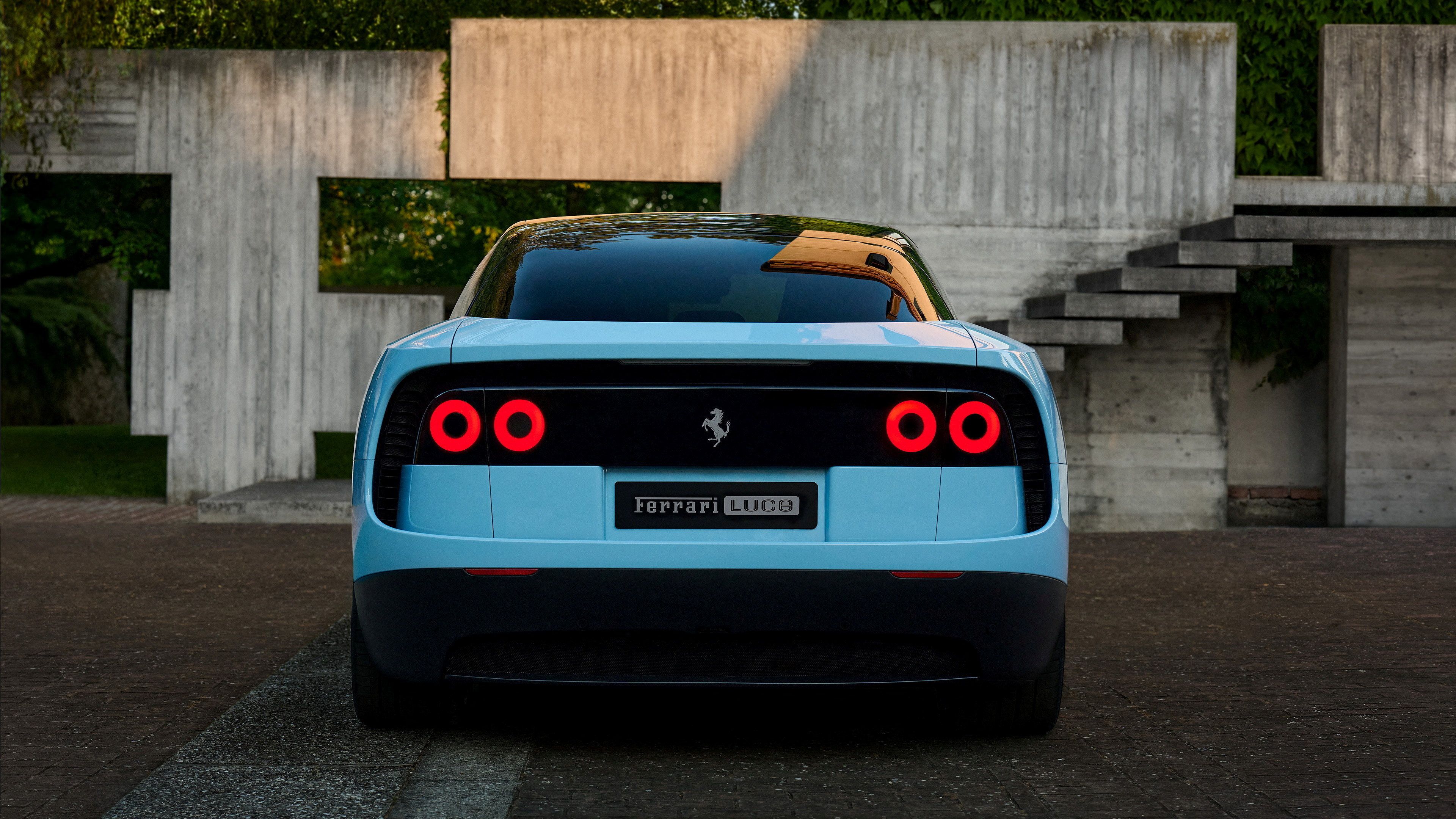 Ferrari's first fully electric car "Luce" in this handout image obtained by Reuters May 25, 2026, after the luxury sports car maker unveiled the model. Ferrari/Handout