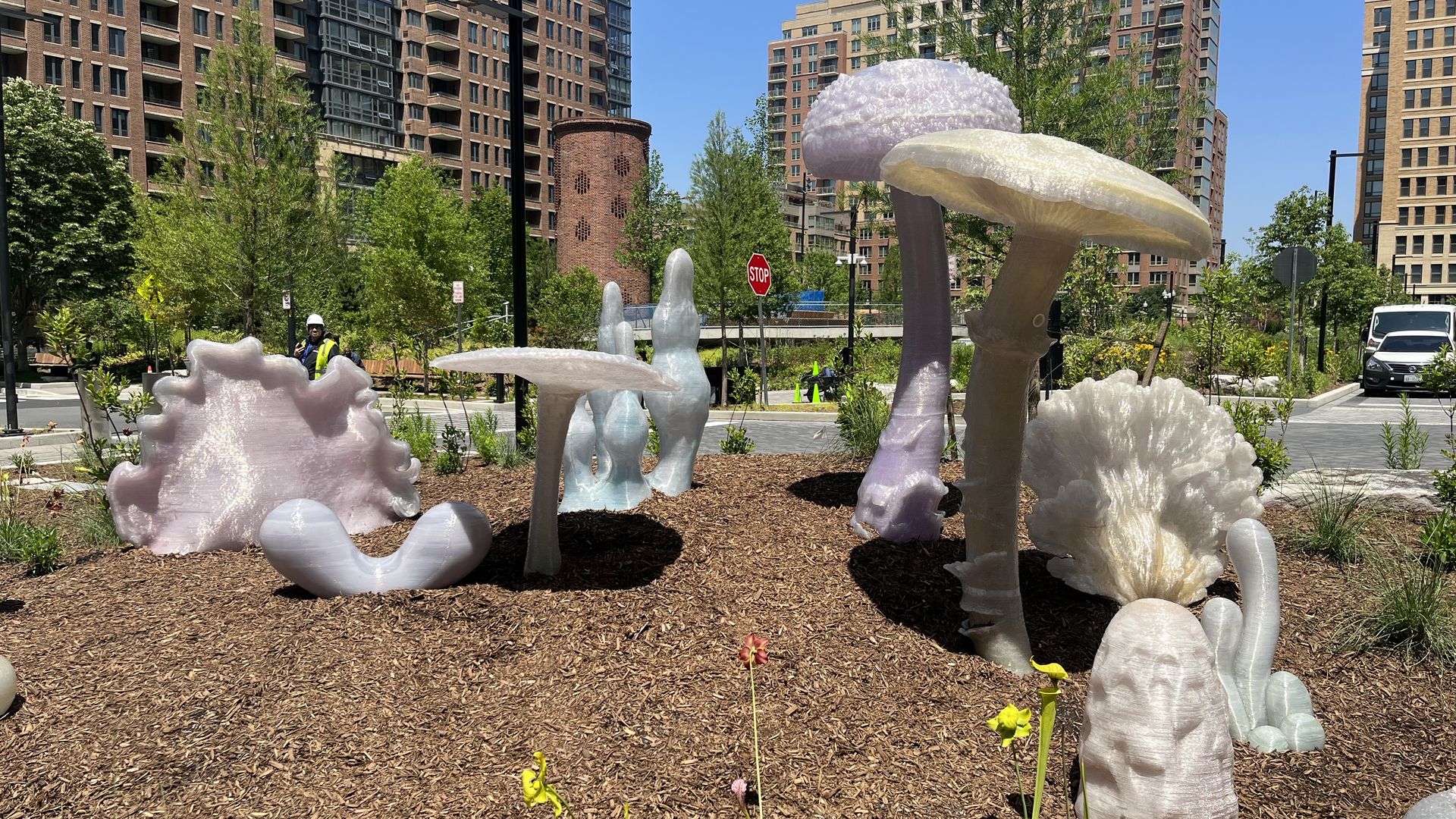 Mushroom sculptures