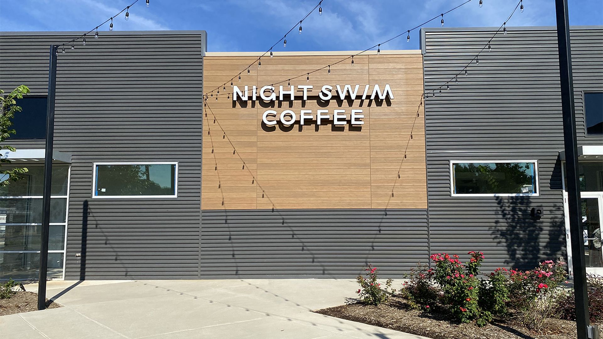 night swim coffee exterior mora