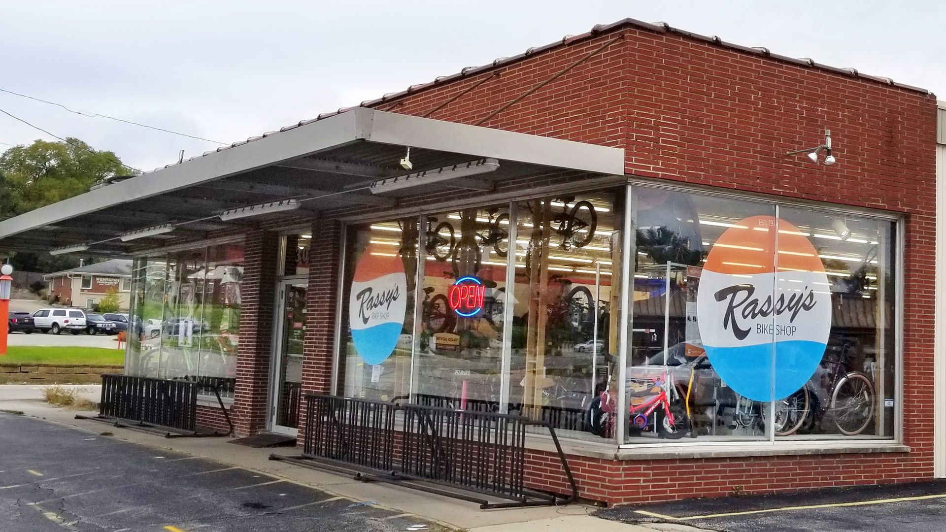 The storefront of Rassy's in West Des Moines