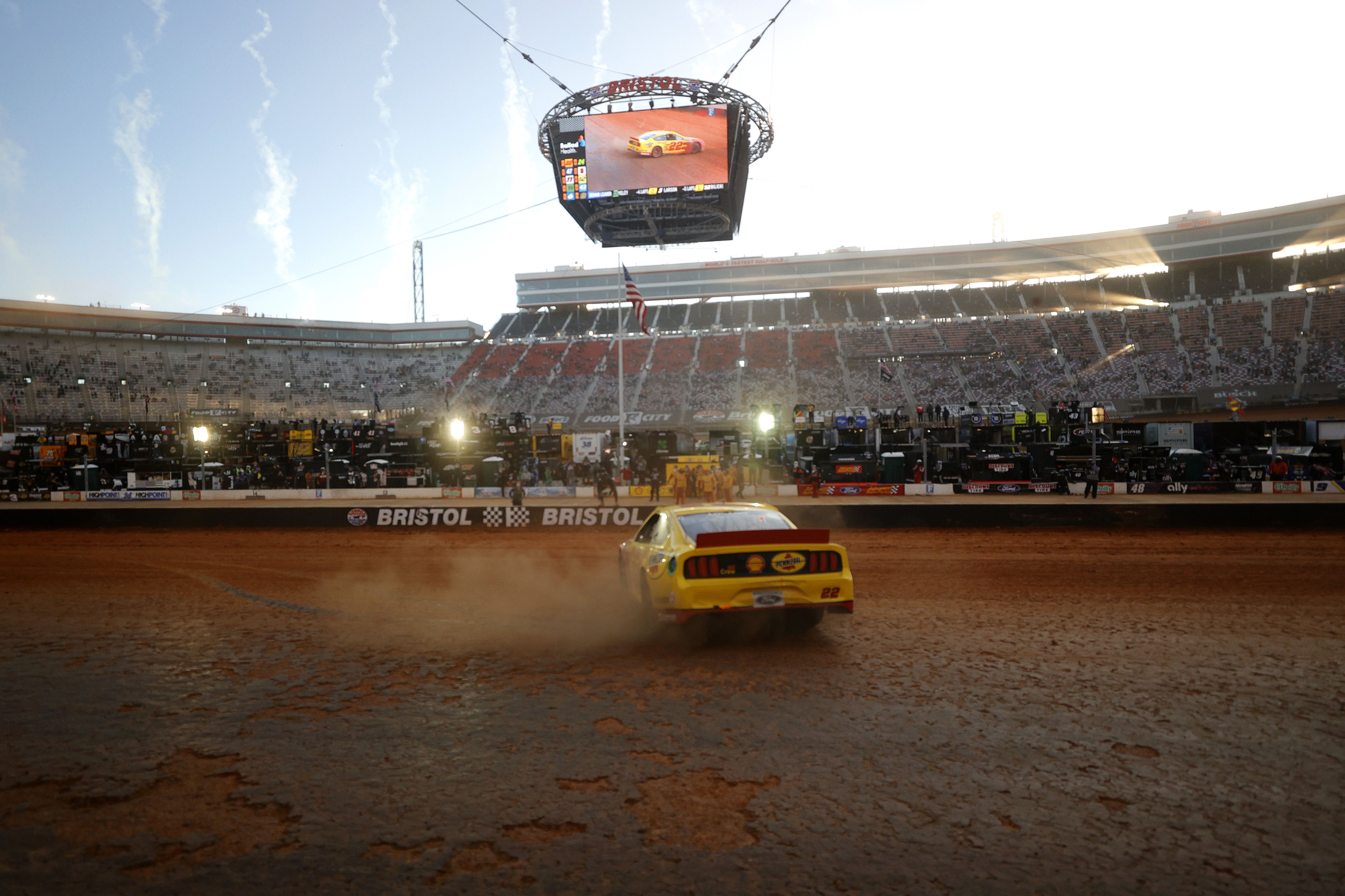 Joey Logano's winning car