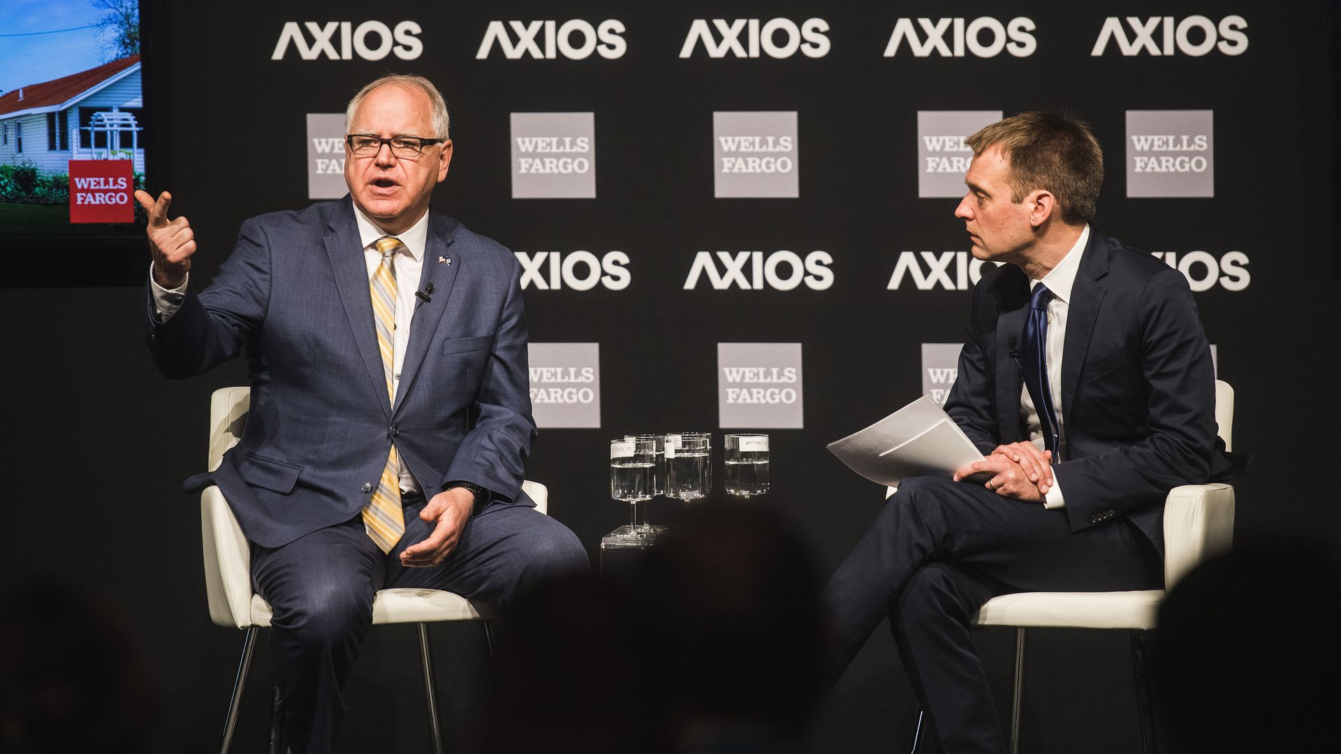 Governor of Minnesota, Tim Walz in conversation with Axios' Nick Johnston.