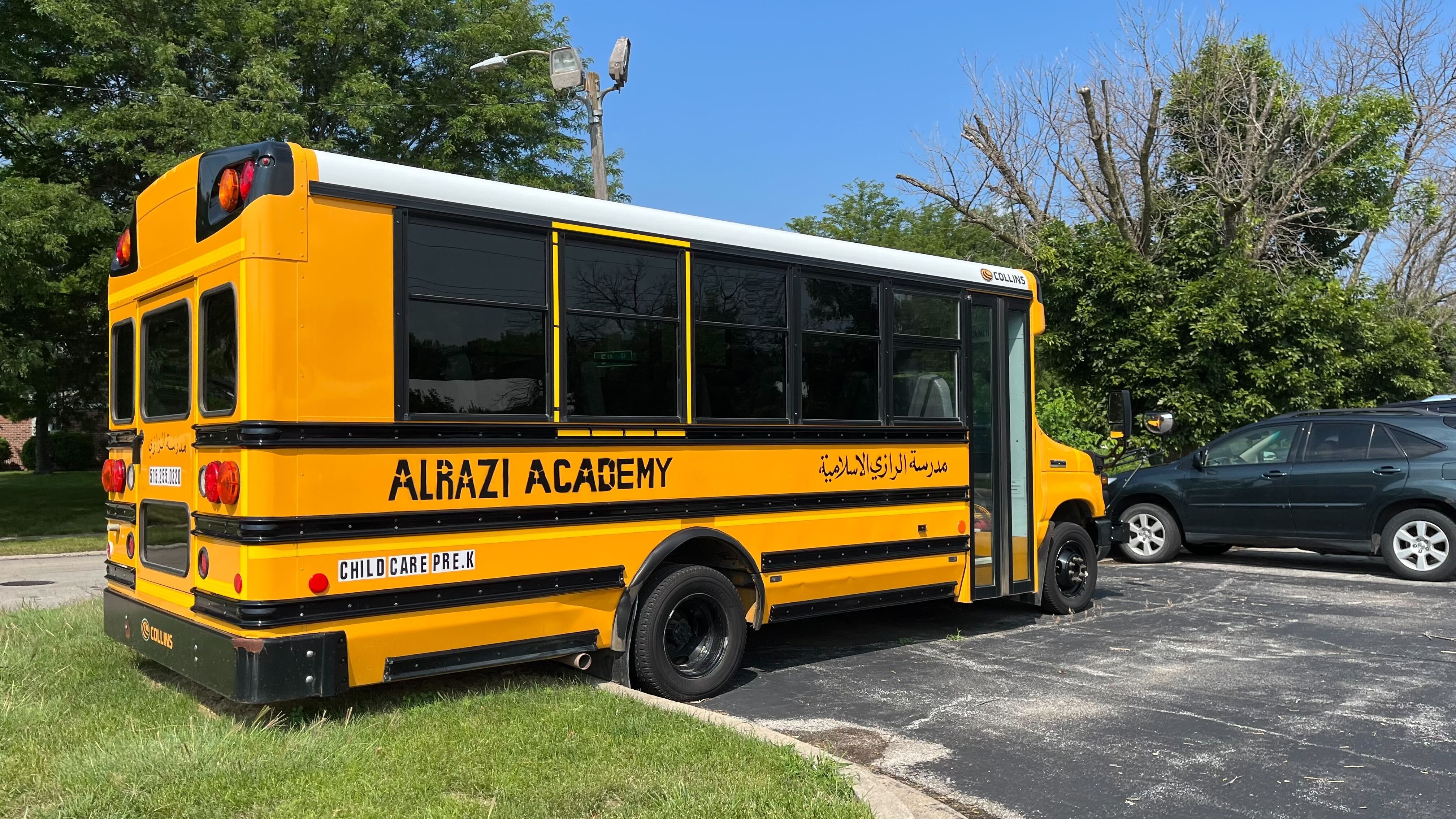 AlRazi Academy’s new school bus. 