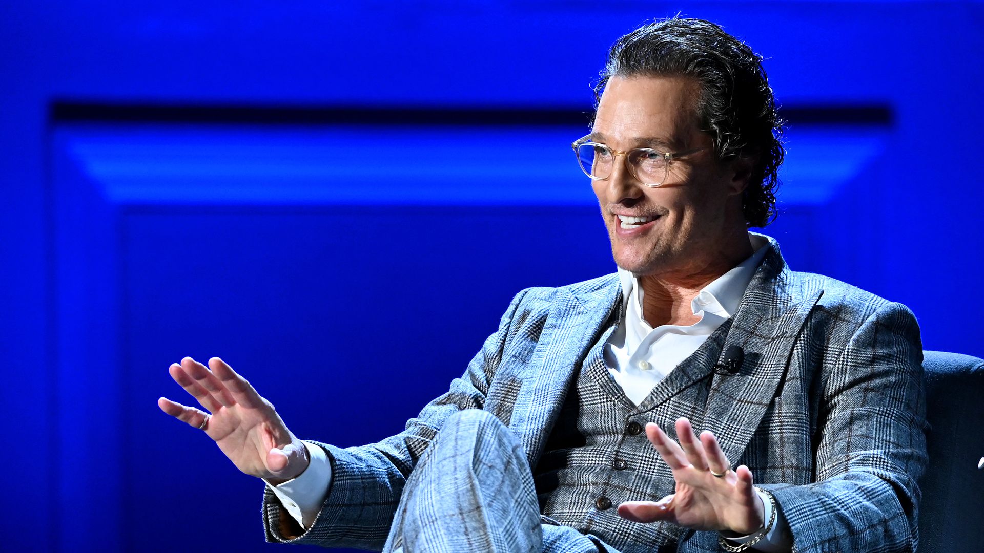 Matthew McConaughey speaks onstage during HISTORYTalks Leadership & Legacy presented by HISTORY at Carnegie Hall on February 29, 2020 in New York City.