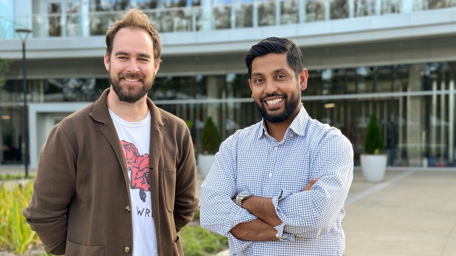 Patrick Shanahan and Saif Rahman of Peregrine. 