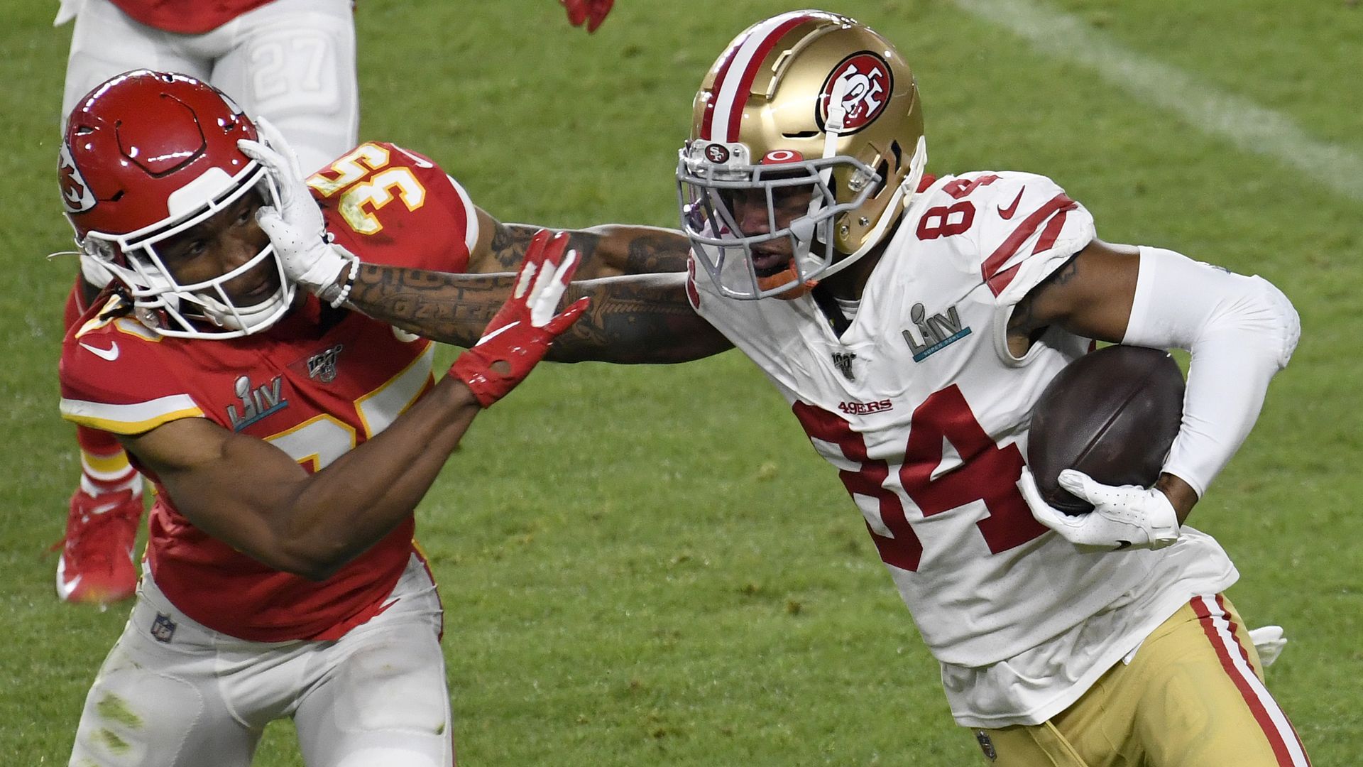 Kendrick Bourne of the San Francisco 49ers.