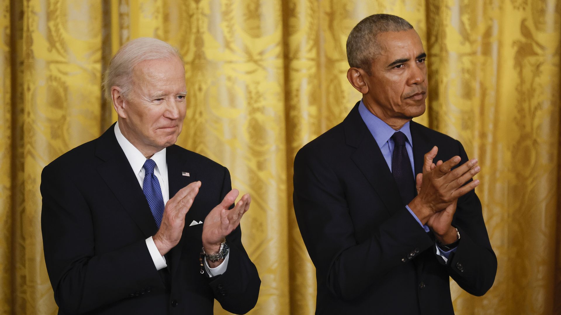 Picture of Biden and Obama